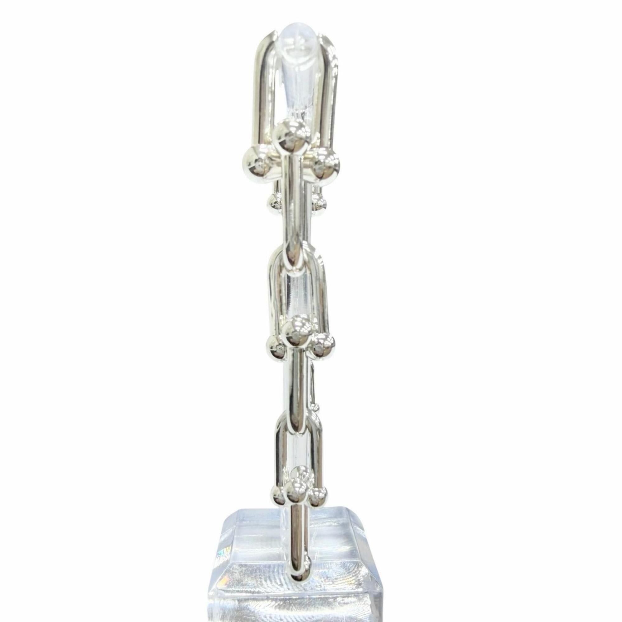 Tiffany & Co. TIFFANY&Co. Tiffany HardWear Graduated Link Earrings (Pair) AG925 Silver Made in Italy Weight 22.5g Women's Size ONE SIZE - 2 Thumbnail