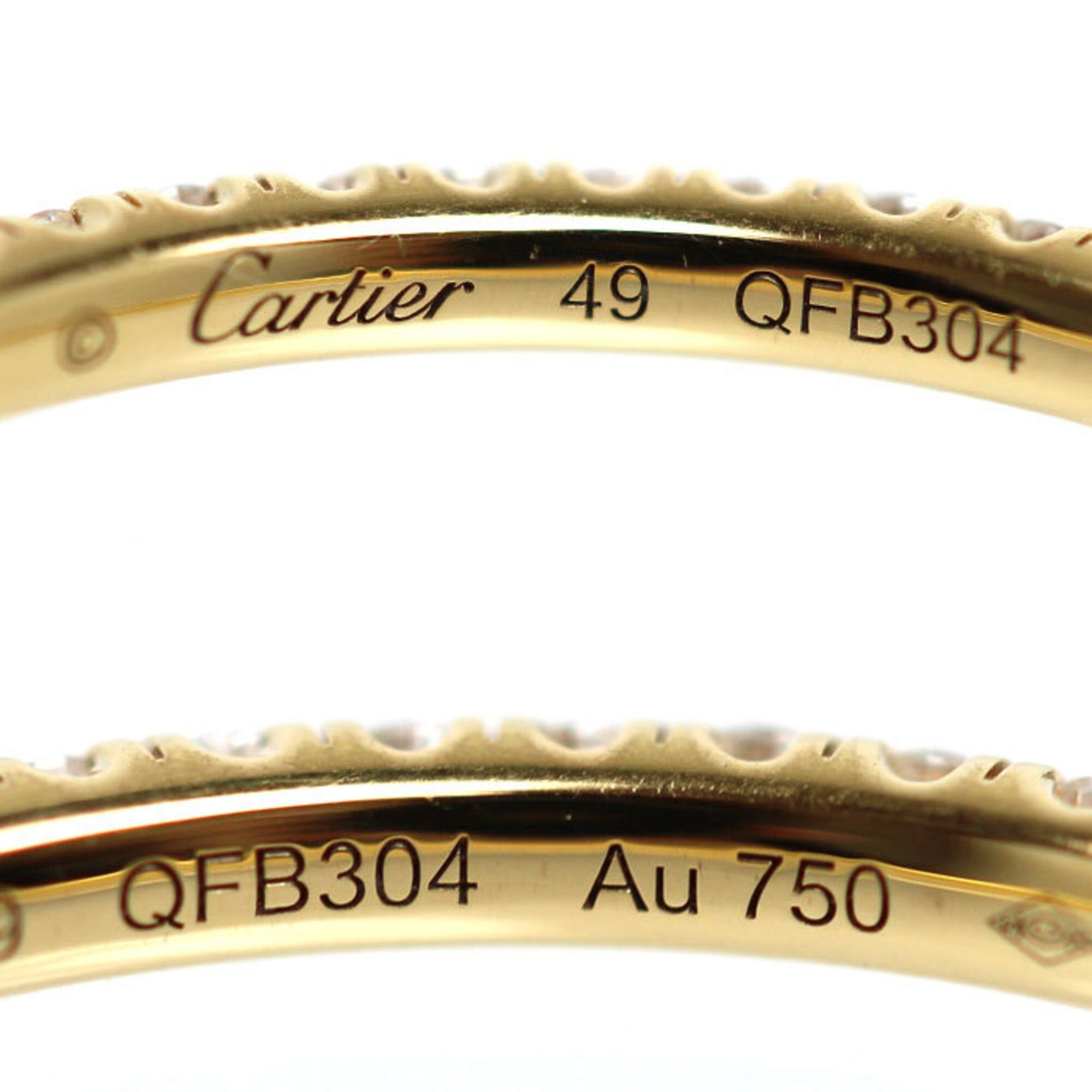 Cartier Cartier 18K Yellow Gold Etincelle de Full Eternity Ring B4212049 Diamond 49 1.2g Women's Size ONE SIZE - 5 Thumbnail