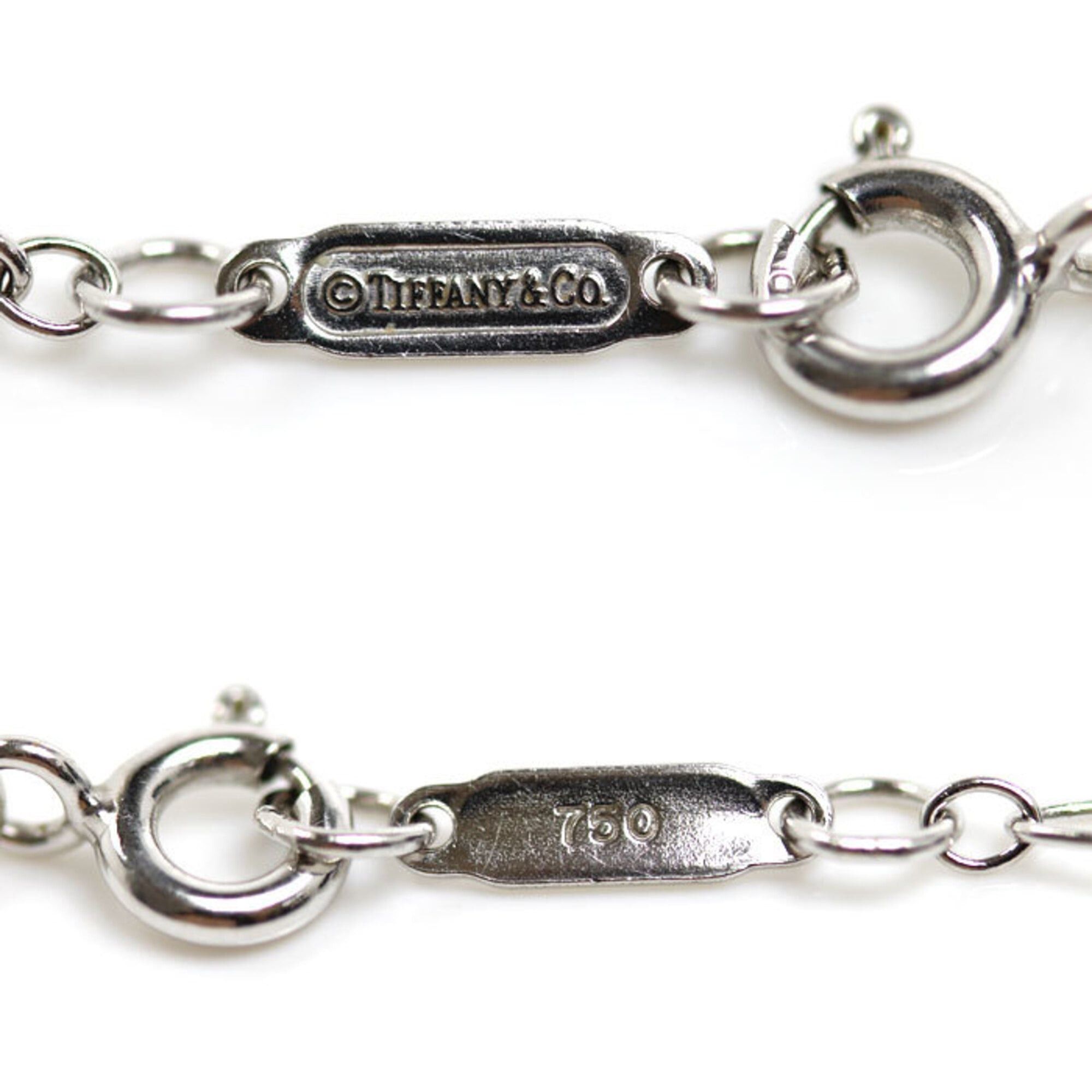 Tiffany & Co. TIFFANY&Co. Tiffany 18KWG White Gold Oval Link Necklace 3.0g 45cm Women's Size ONE SIZE - 3 Thumbnail