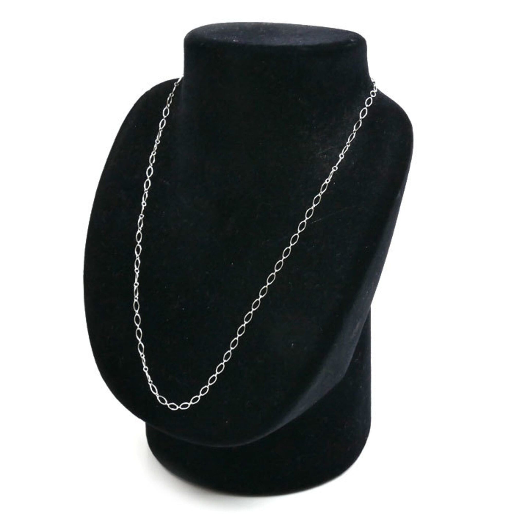 Tiffany & Co. TIFFANY&Co. Tiffany 18KWG White Gold Oval Link Necklace 3.0g 45cm Women's Size ONE SIZE - 4 Thumbnail