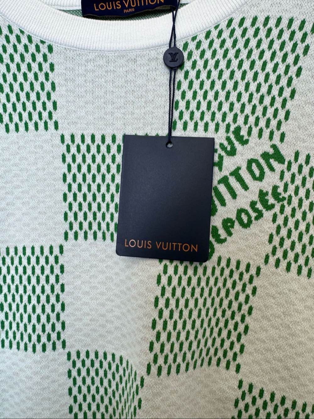 Louis Vuitton Louis Vuitton Green Checkerboard T-Shirt Size S Size US S / EU 44-46 / 1 - 5 Thumbnail