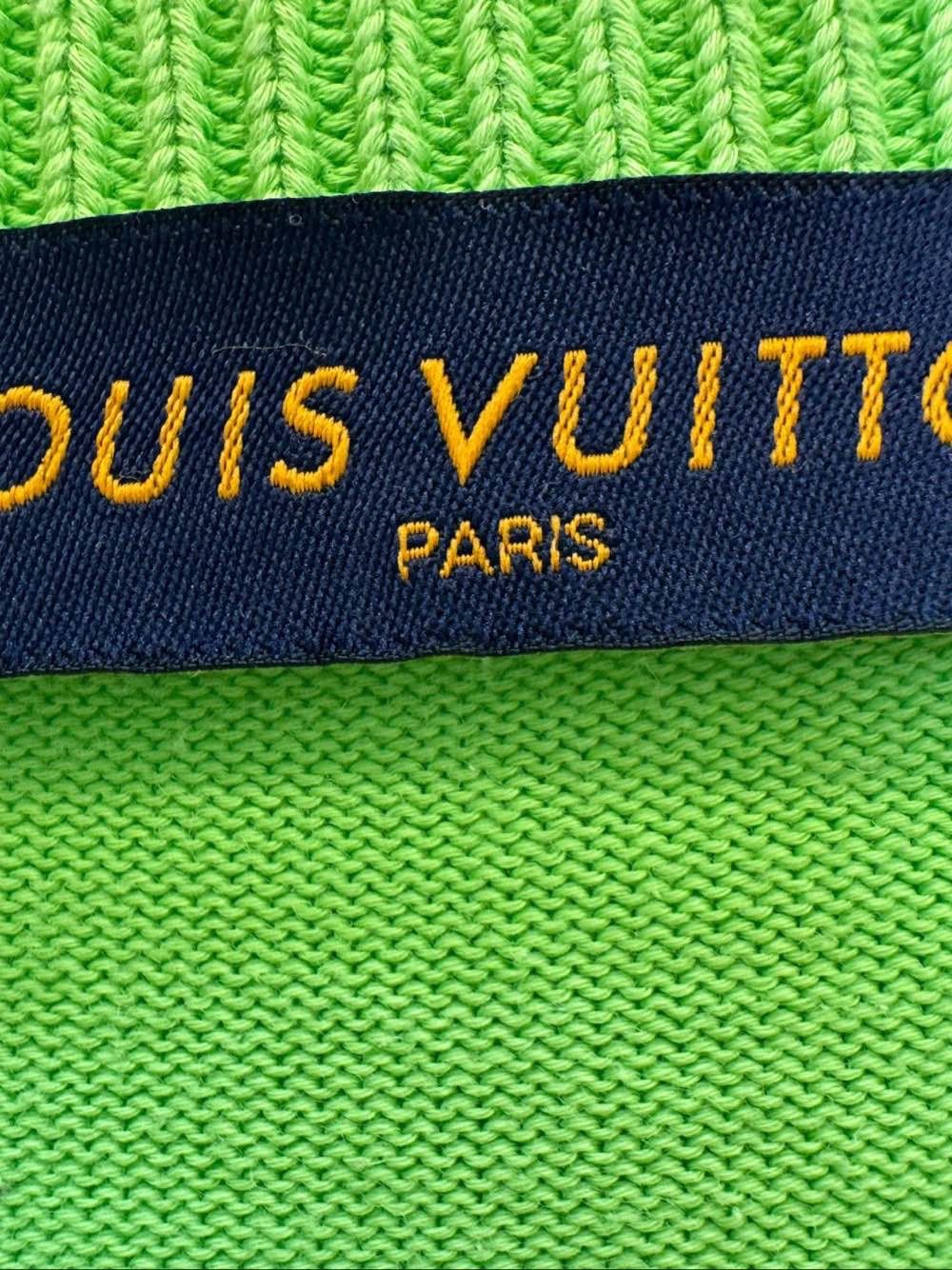 Louis Vuitton Louis Vuitton Green Knit T-Shirt Size XL Size US XL / EU 56 / 4 - 3 Thumbnail
