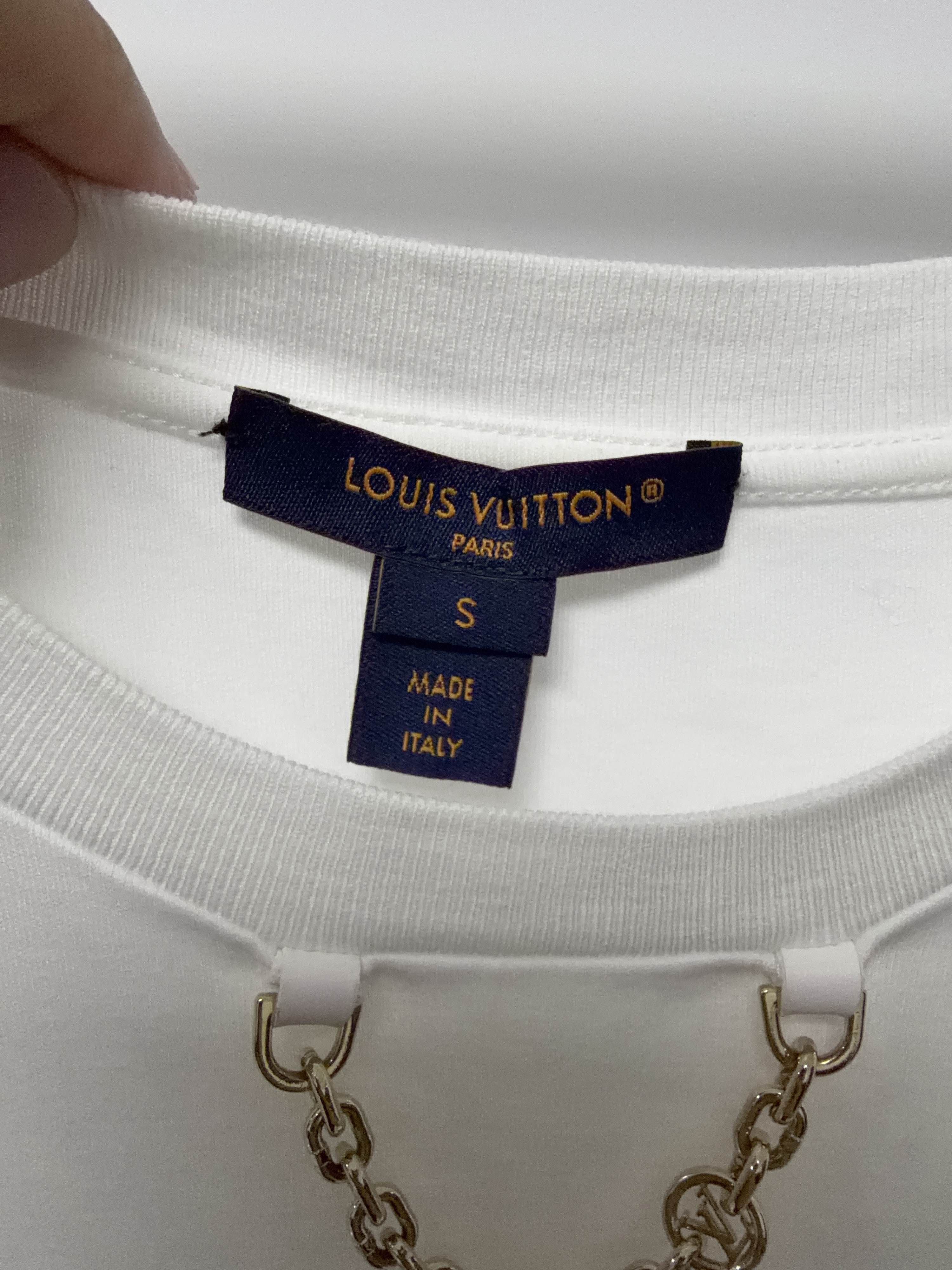 Louis Vuitton Louis Vuitton Logo Chain T-Shirt Size S Size S / US 4 / IT 40 - 3 Thumbnail