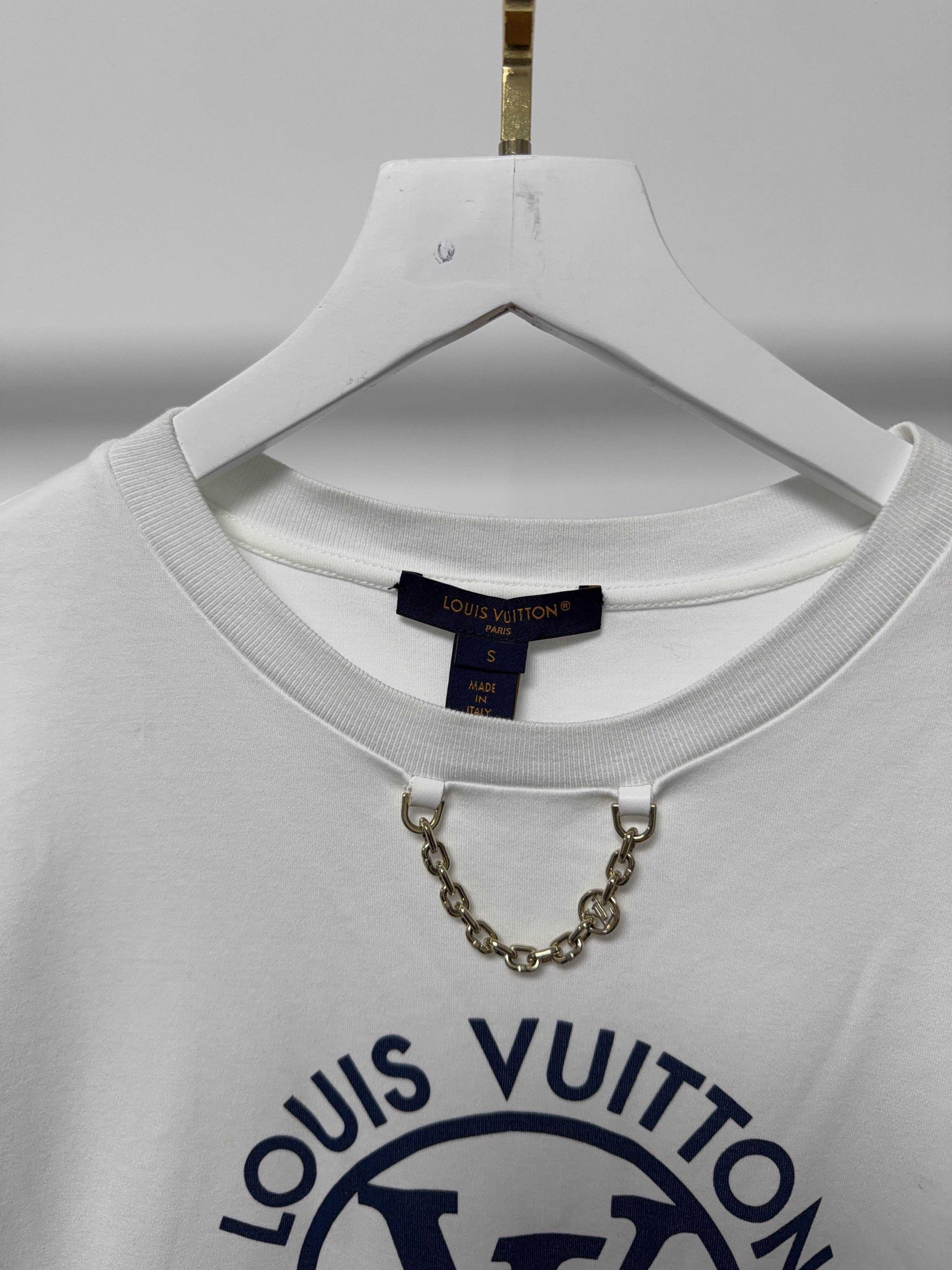Louis Vuitton Louis Vuitton Logo Chain T-Shirt Size S Size S / US 4 / IT 40 - 6 Thumbnail