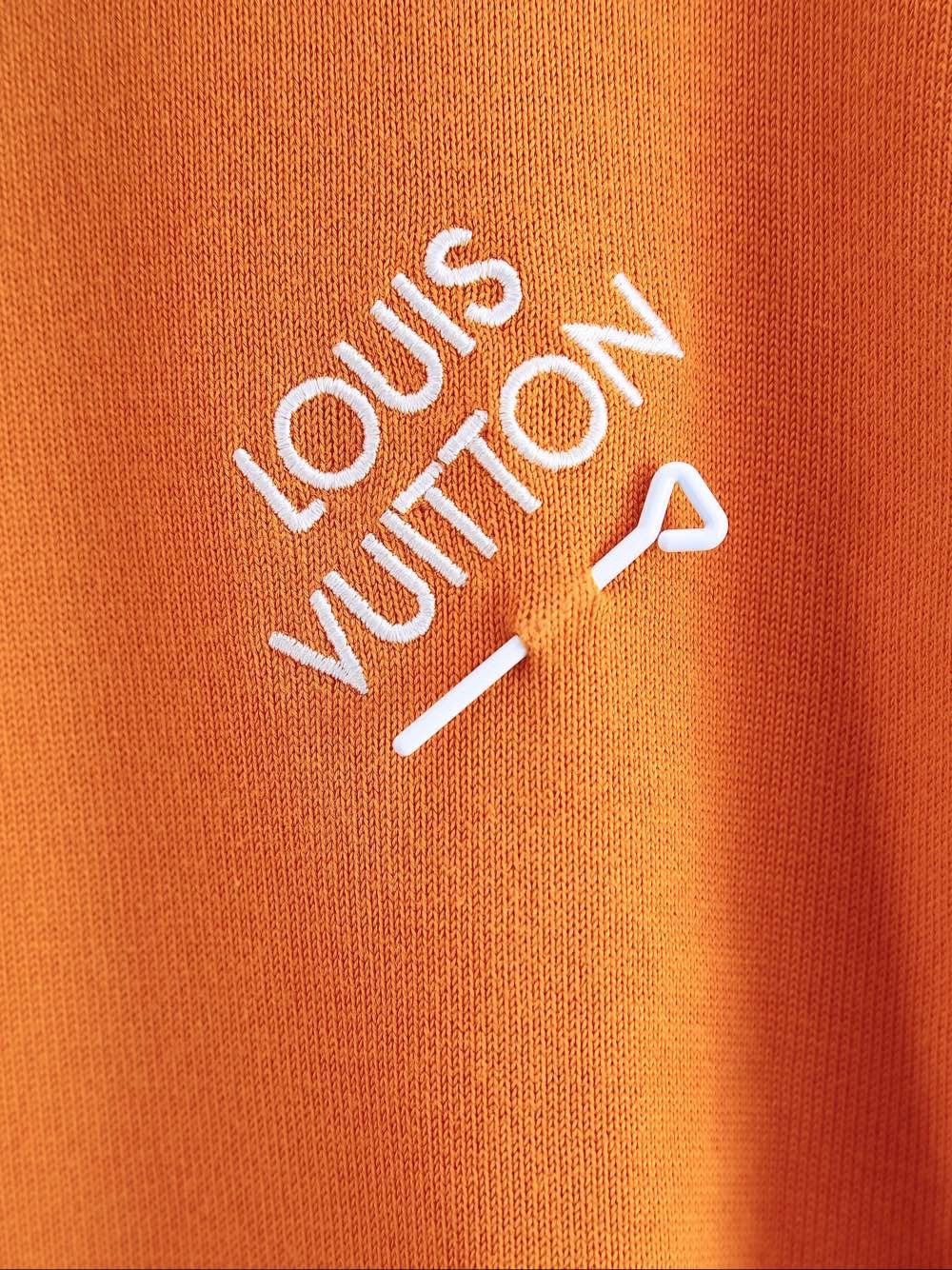 Louis Vuitton Louis Vuitton Embroidered Logo T-Shirt Orange XL Size US XL / EU 56 / 4 - 5 Thumbnail
