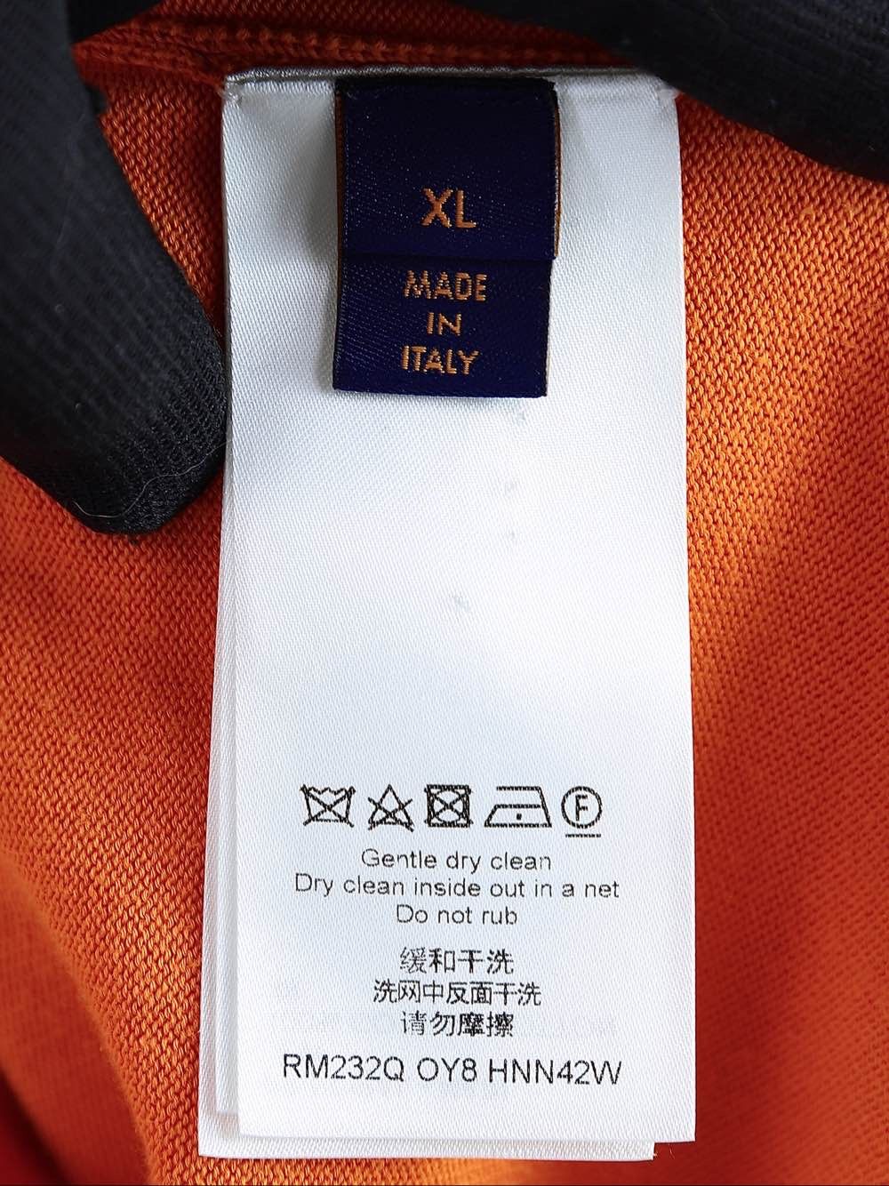 Louis Vuitton Louis Vuitton Embroidered Logo T-Shirt Orange XL Size US XL / EU 56 / 4 - 4 Thumbnail