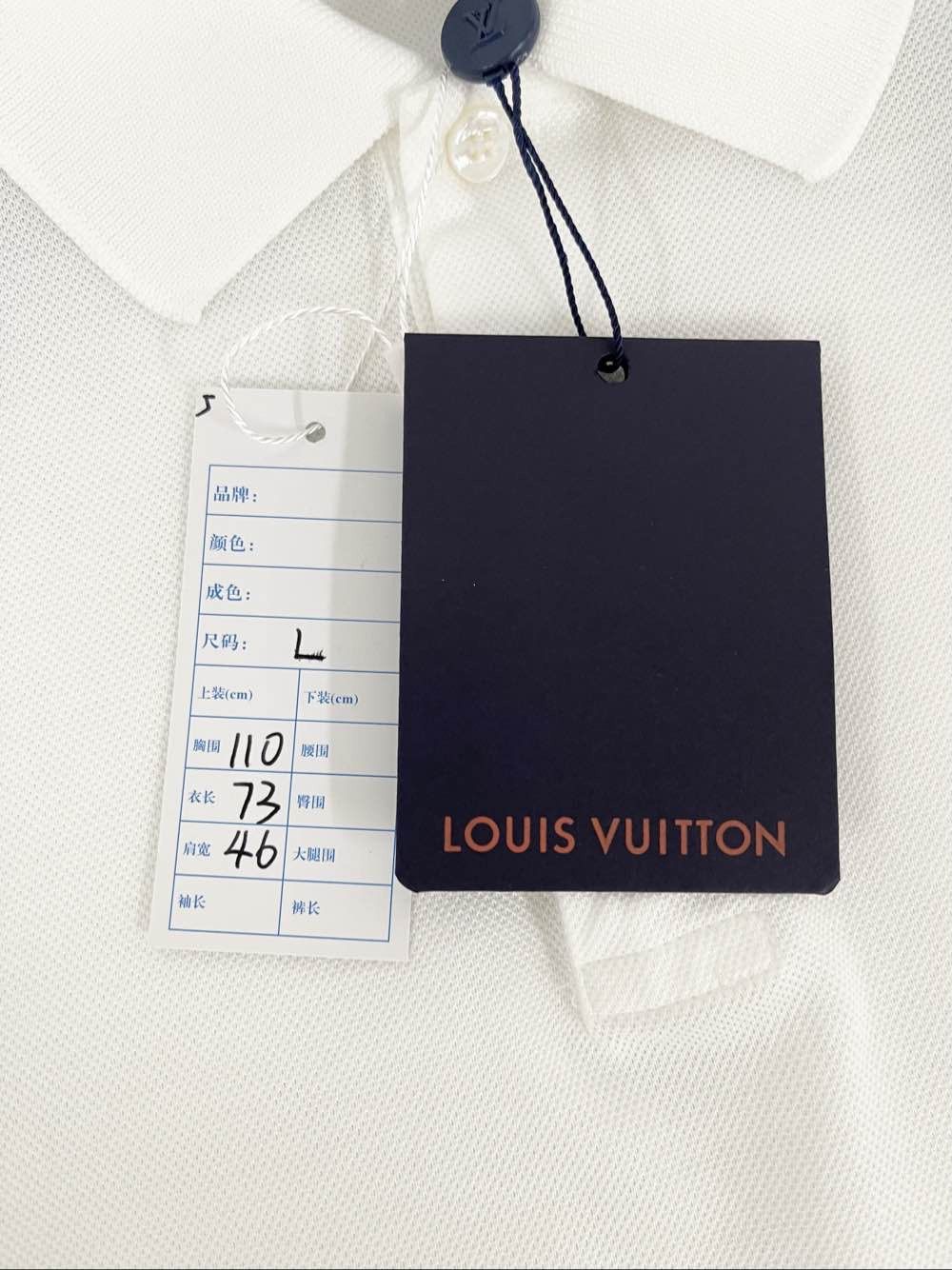 Louis Vuitton Louis Vuitton Embroidered Logo Polo Shirt Size L Size US L / EU 52-54 / 3 - 5 Thumbnail