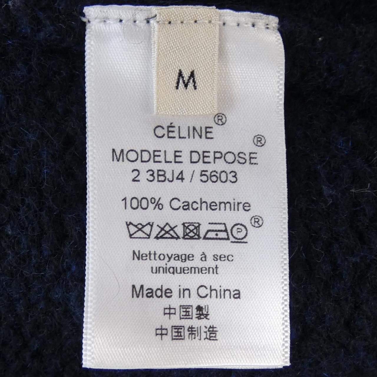 Celine Celine CELINE Cashmere Knit Textile Tops 23BJ45603 DUTY FREE for USA Size ONE SIZE - 3 Thumbnail