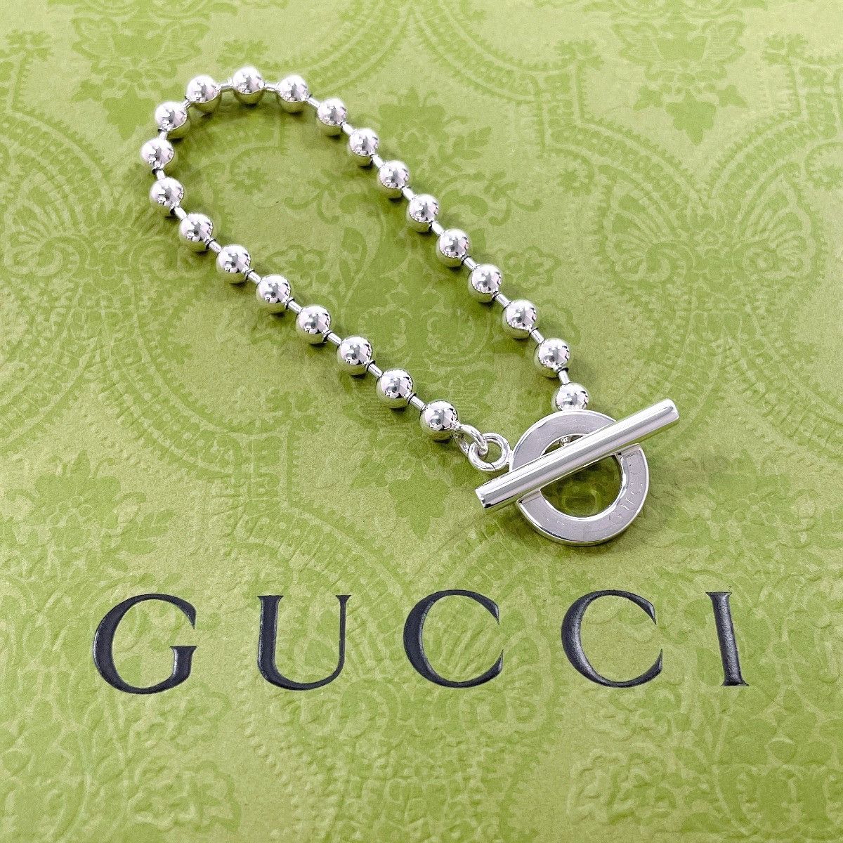 Gucci Gucci Gucci 925 Silver Ball Chain Bracelet Precious Metal Bracelet DUTY FREE for USA Size ONE SIZE - 2 Thumbnail