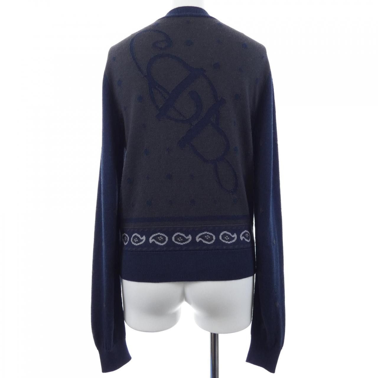 Hermes Hermes Hermes HARNAIS DE COUR silk cashmere cardigan Textile Tops DUTY FREE for USA Size ONE SIZE - 2 Thumbnail