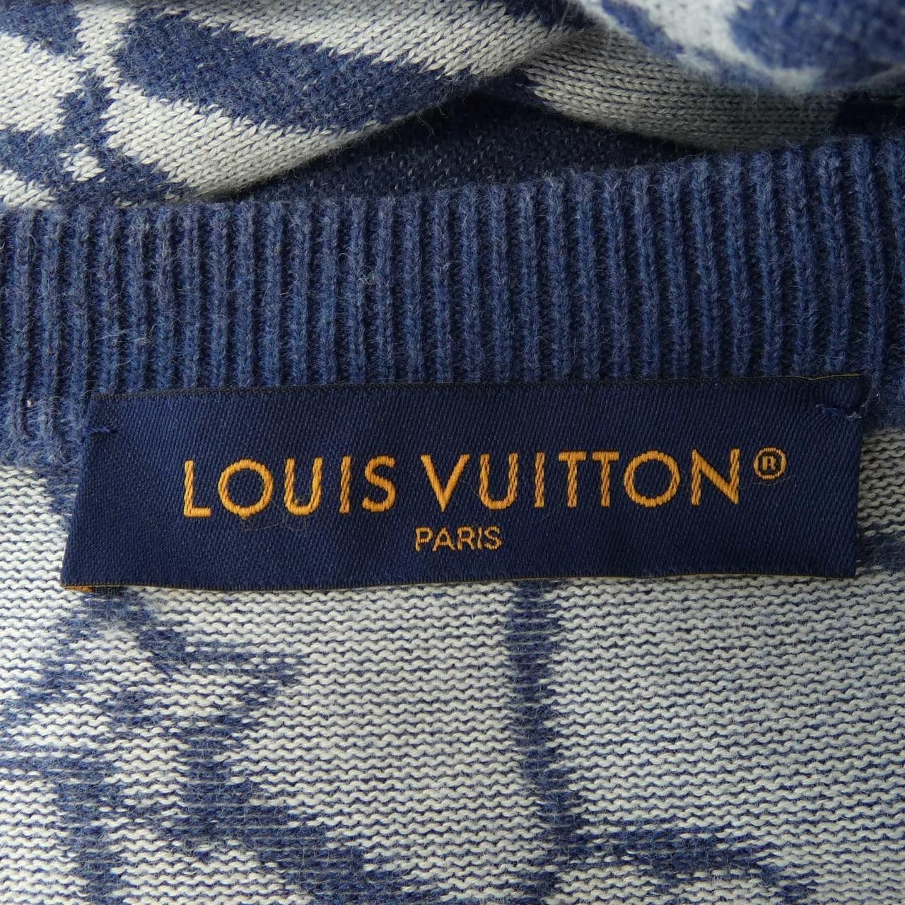 Louis Vuitton Louis Vuitton Louis Vuitton Cotton Short Sleeve Crewneck Knit Textile Tops HRN16WAUR DUTY FREE for USA Size ONE SIZE - 4 Thumbnail
