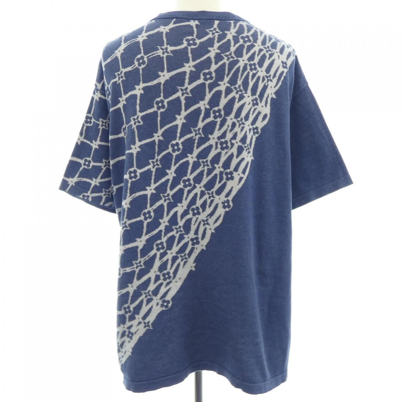 Louis Vuitton Louis Vuitton Louis Vuitton Cotton Short Sleeve Crewneck Knit Textile Tops HRN16WAUR DUTY FREE for USA Size ONE SIZE - 2 Thumbnail