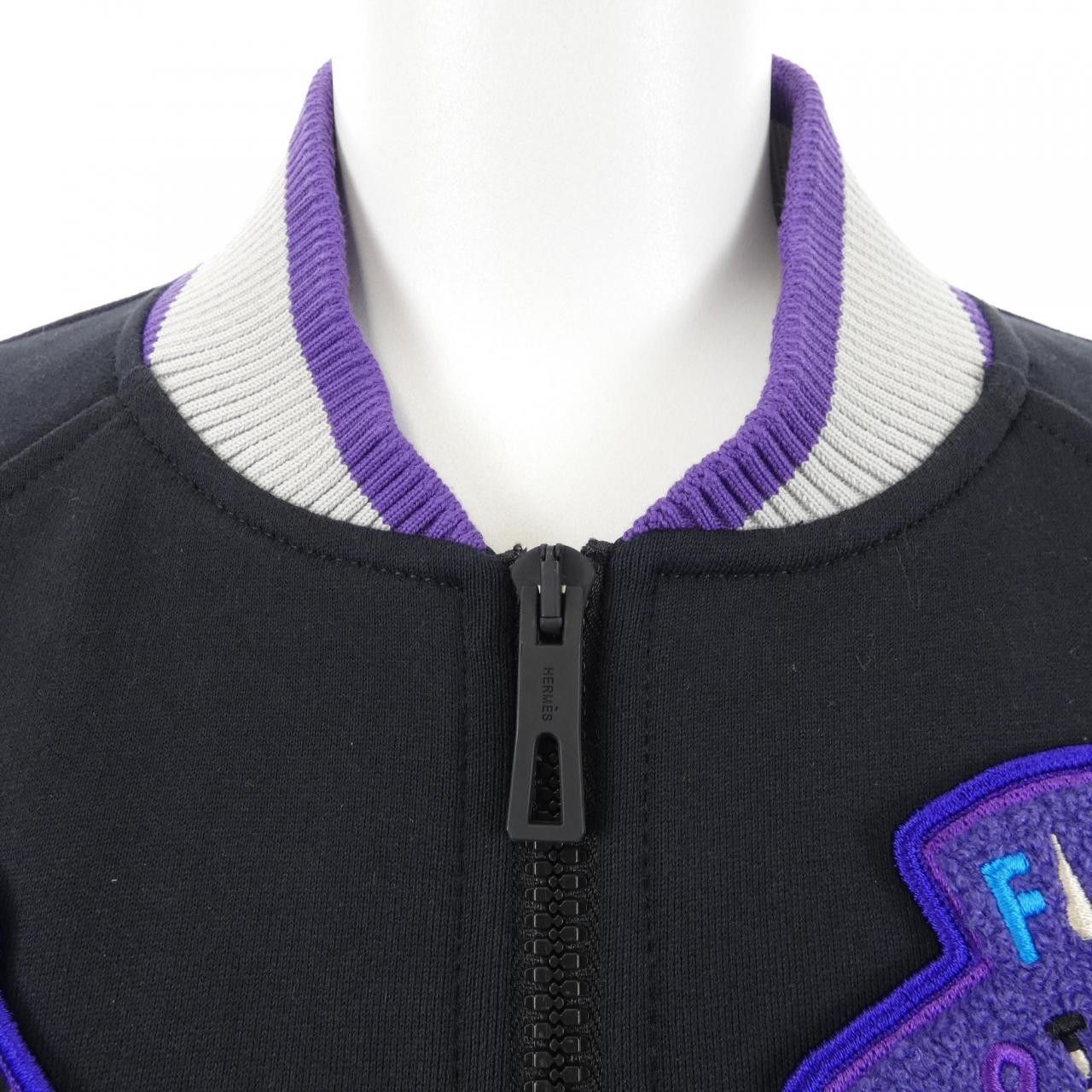 Hermes Hermes Hermes FIGURE ARTISTIQUE VARSITY EMBROIDE Blouson Textile Outerwear DUTY FREE for USA Size ONE SIZE - 6 Thumbnail