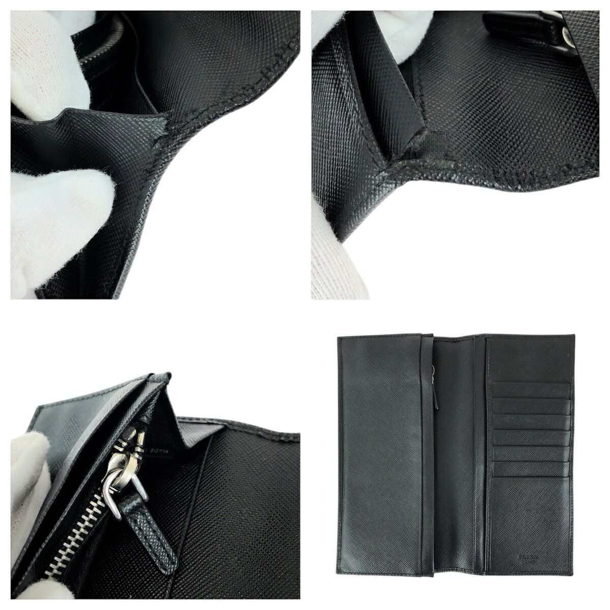 Prada Prada Prada Saffiano Leather Long Wallet Leather Long Wallet DUTY FREE for USA Size ONE SIZE - 6 Thumbnail