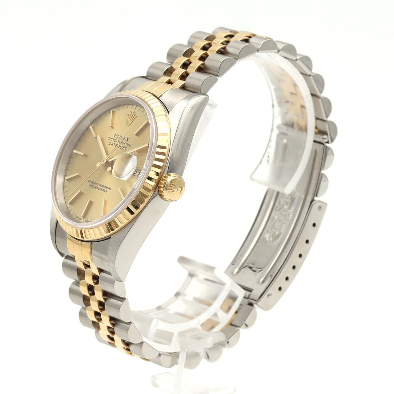 Rolex Rolex Rolex Datejust Stainless Steel Yellow Gold Watch Metal Automatic 16233 DUTY FREE for USA Size ONE SIZE - 2 Thumbnail
