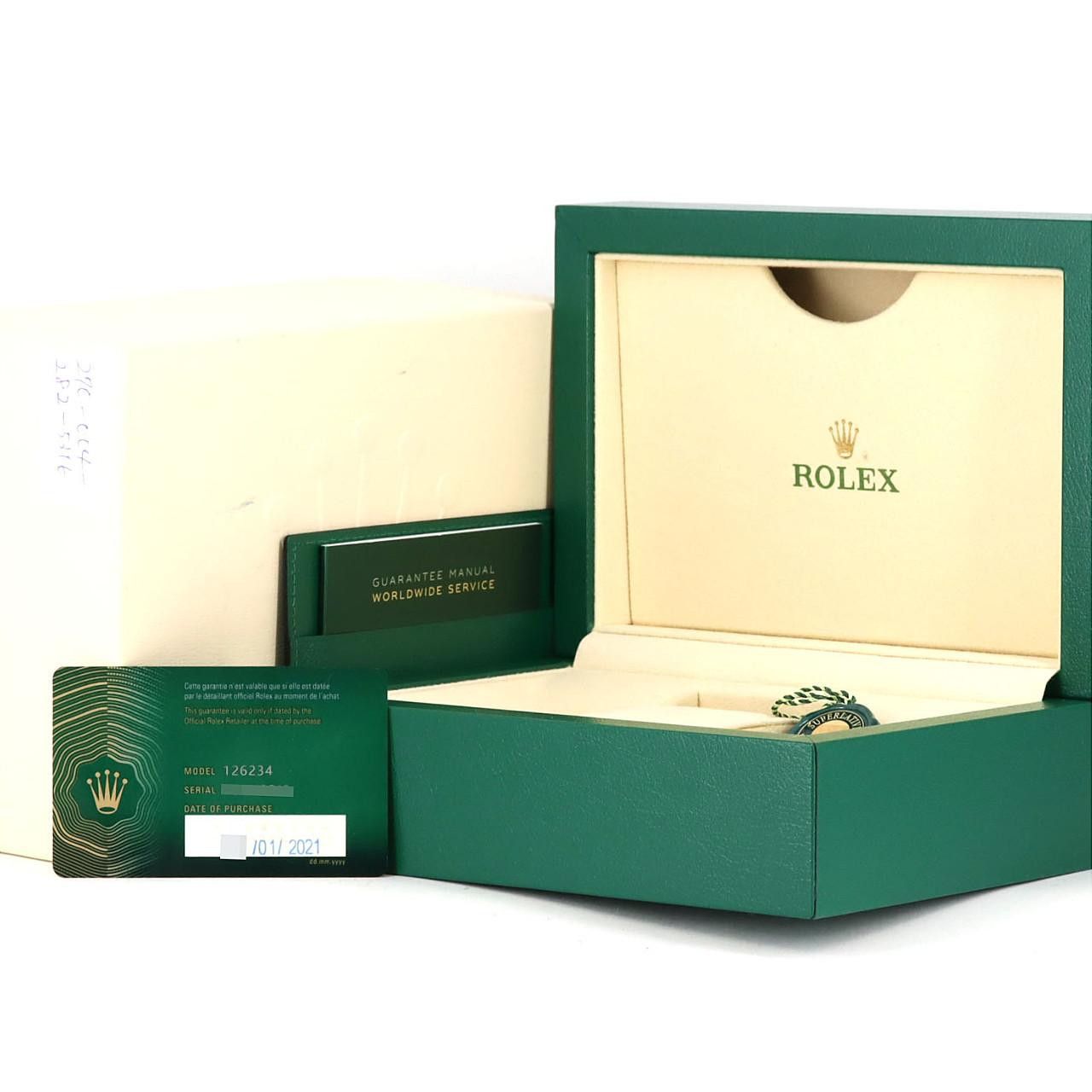 Rolex Rolex Rolex Datejust Stainless Steel White Gold Automatic Metal Automatic 126234G DUTY FREE for USA Size ONE SIZE - 9 Thumbnail
