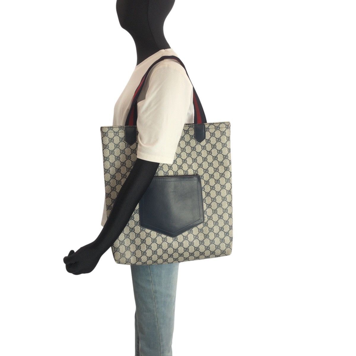 Gucci Gucci Gucci GG Supreme Canvas Tote Bag Textile Tote Bag DUTY FREE for USA Size ONE SIZE - 7 Thumbnail