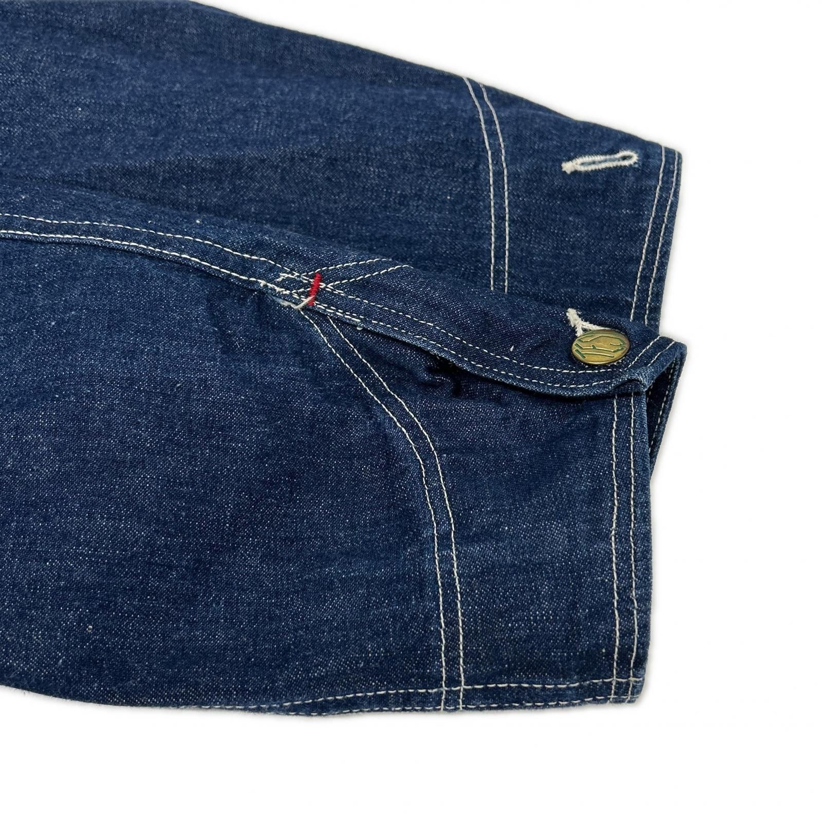 Other Other Test Cotton Denim Coverall Jacket Textile Outerwear DUTY FREE for USA Size ONE SIZE - 5 Thumbnail