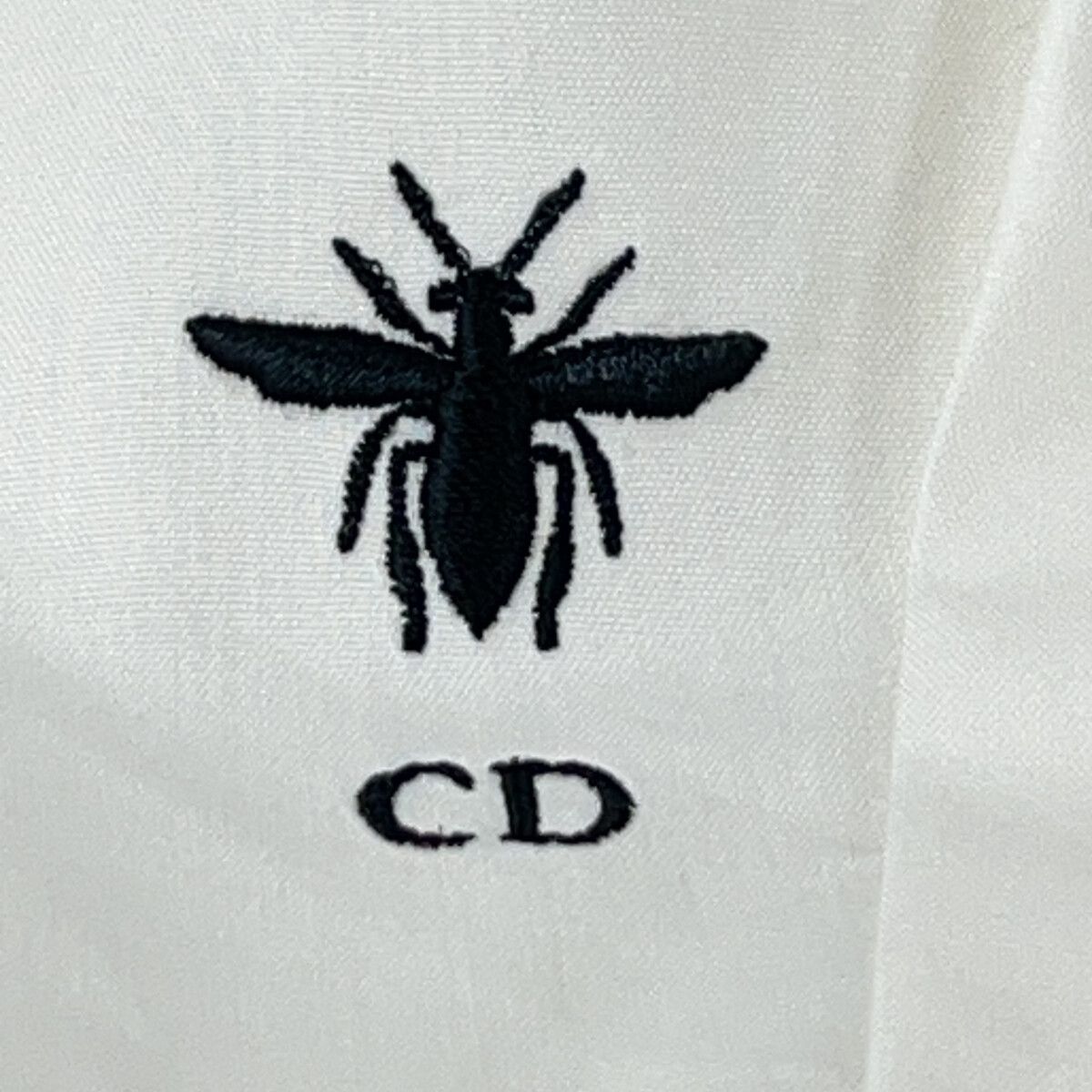 Dior Dior Christian Dior Bee Embroidery Cotton Dress Textile Dresses 547D83A3124 DUTY FREE for USA Size ONE SIZE - 7 Thumbnail