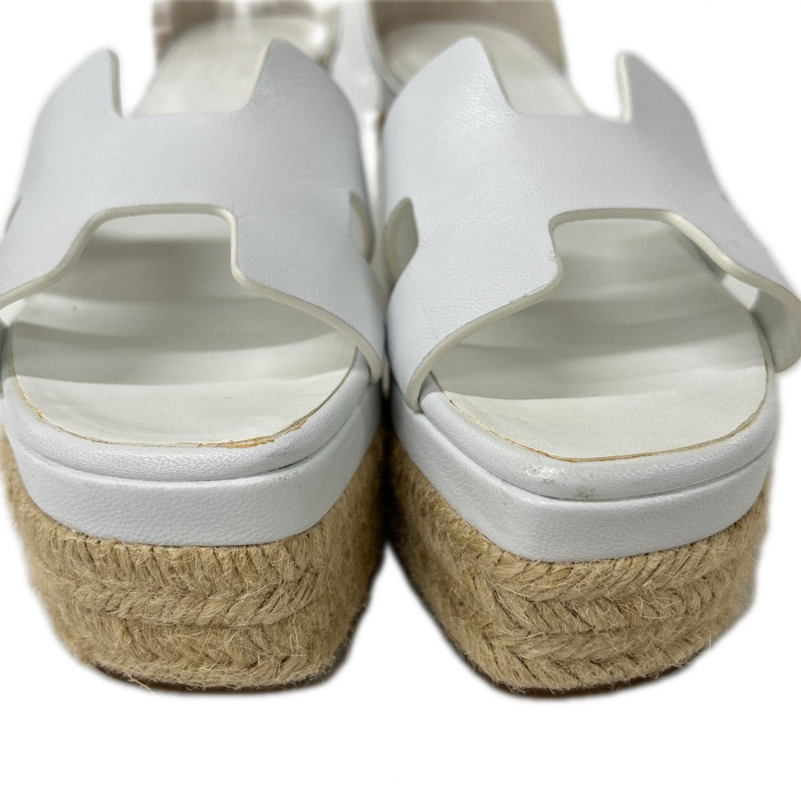 Hermes Hermes Hermes Elda Leather Espadrille Sandals Leather Shoes H231307Z DUTY FREE for USA Size ONE SIZE - 5 Thumbnail