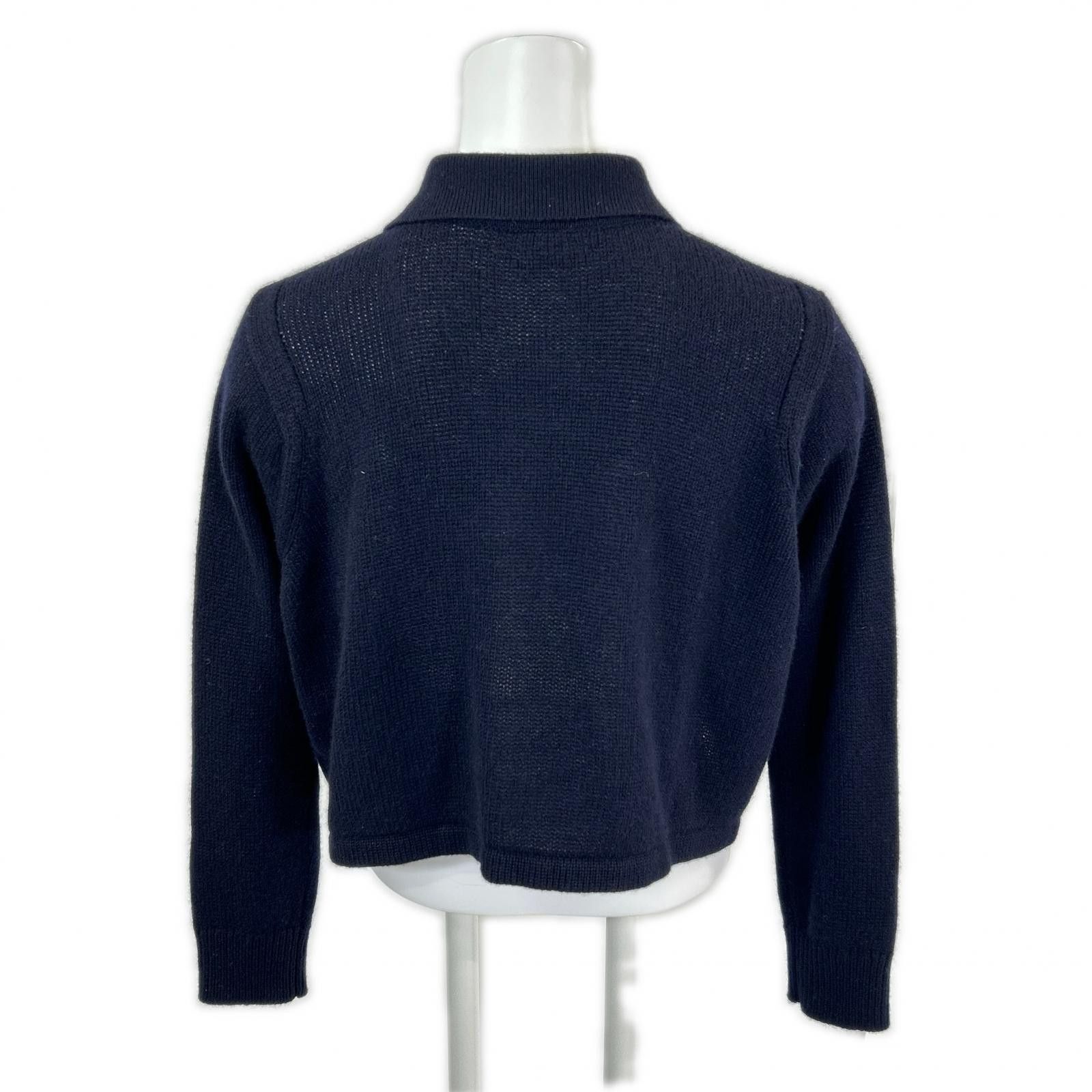 Hermes Hermes Hermes 100 Percent Cashmere Cropped Cardigan Knit Top 34 Textile Tops H5E2727D1 DUTY FREE for USA Size ONE SIZE - 3 Thumbnail