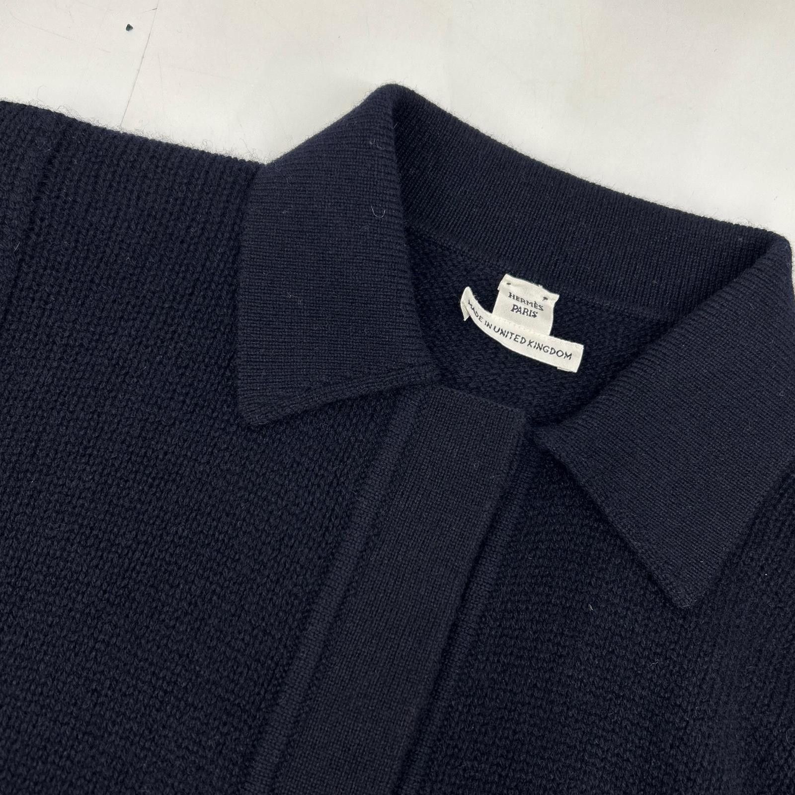 Hermes Hermes Hermes 100 Percent Cashmere Cropped Cardigan Knit Top 34 Textile Tops H5E2727D1 DUTY FREE for USA Size ONE SIZE - 6 Thumbnail