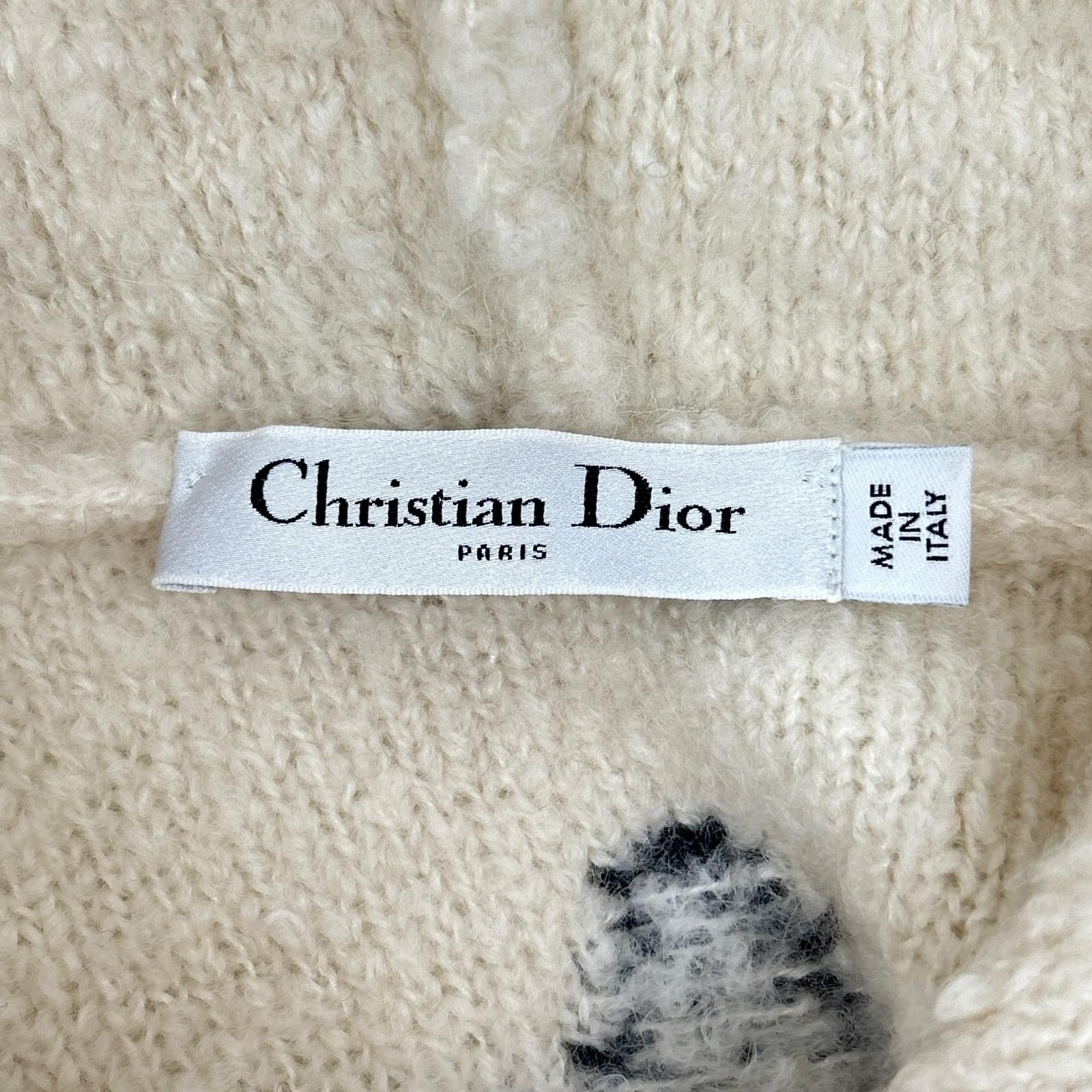 Dior Dior Christian Dior Cashmere Alpaca Silk Wool Knit Hoodie Textile Sweatshirts & Hoodies 244S87AM143 DUTY FREE for USA Size ONE SIZE - 5 Thumbnail