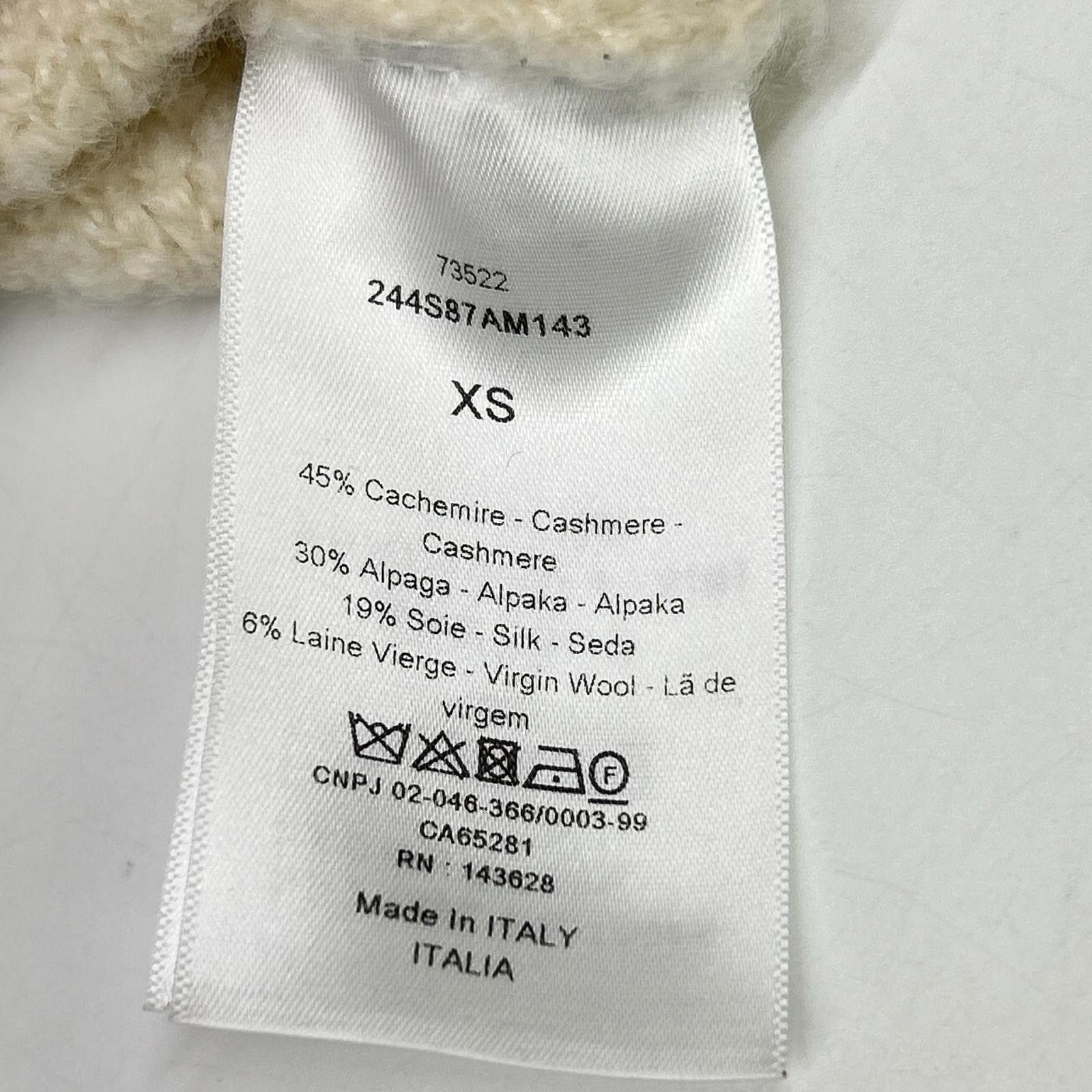 Dior Dior Christian Dior Cashmere Alpaca Silk Wool Knit Hoodie Textile Sweatshirts & Hoodies 244S87AM143 DUTY FREE for USA Size ONE SIZE - 6 Thumbnail