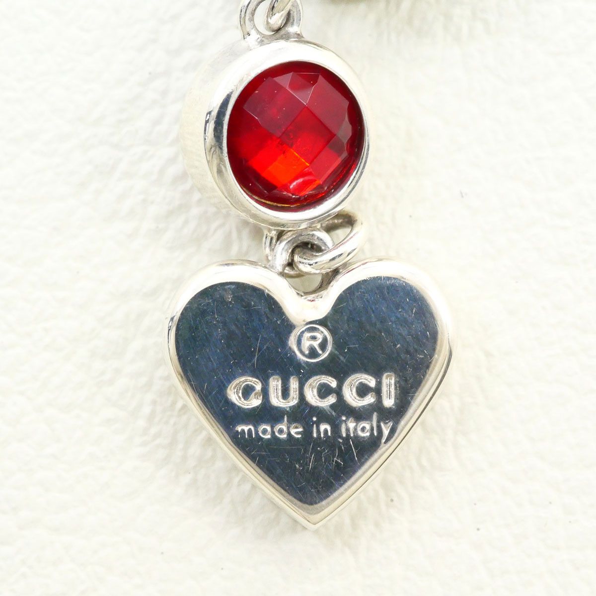 Gucci Gucci Gucci Silver 925 Red Topaz Necklace Precious Metal Necklace DUTY FREE for USA Size ONE SIZE - 4 Thumbnail