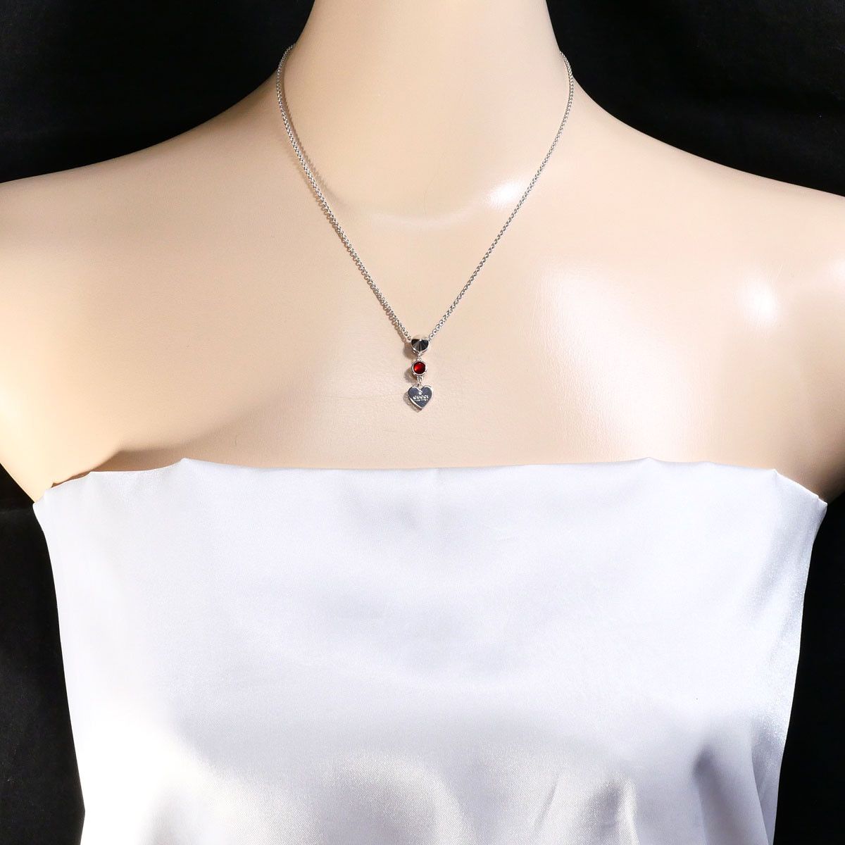 Gucci Gucci Gucci Silver 925 Red Topaz Necklace Precious Metal Necklace DUTY FREE for USA Size ONE SIZE - 6 Thumbnail