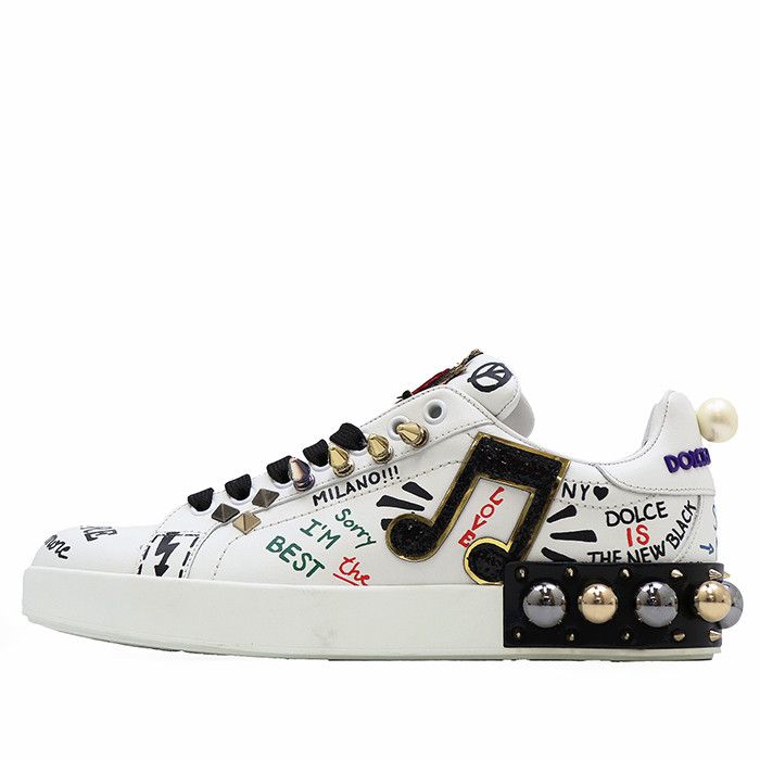 Dolce & Gabbana Dolce & Gabbana Dolce&Gabbana Portofino Sneakers Leather Shoes DUTY FREE for USA Size ONE SIZE - 3 Thumbnail