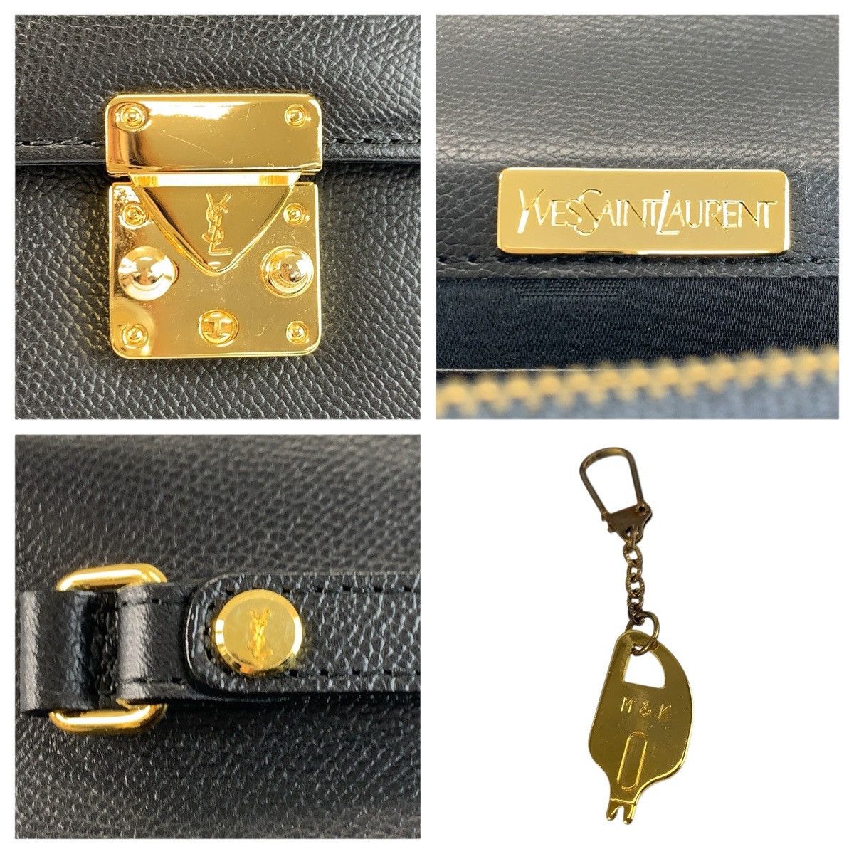 Yves Saint Laurent Yves Saint Laurent Yves Saint Laurent Leather Clutch Bag Leather Clutch Bag DUTY FREE for USA Size ONE SIZE - 3 Thumbnail