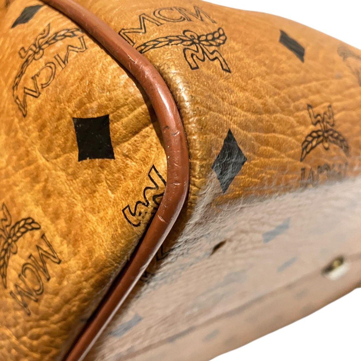 MCM MCM MCM Leather Boston Bag Leather Travel Bag V2525 DUTY FREE for USA Size ONE SIZE - 5 Thumbnail