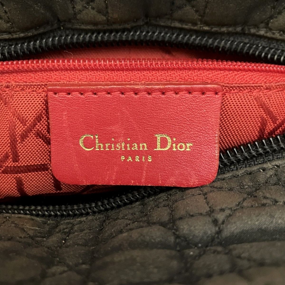 Dior Dior Christian Dior Lady Dior Nylon Handbag Textile Handbag DUTY FREE for USA Size ONE SIZE - 4 Thumbnail