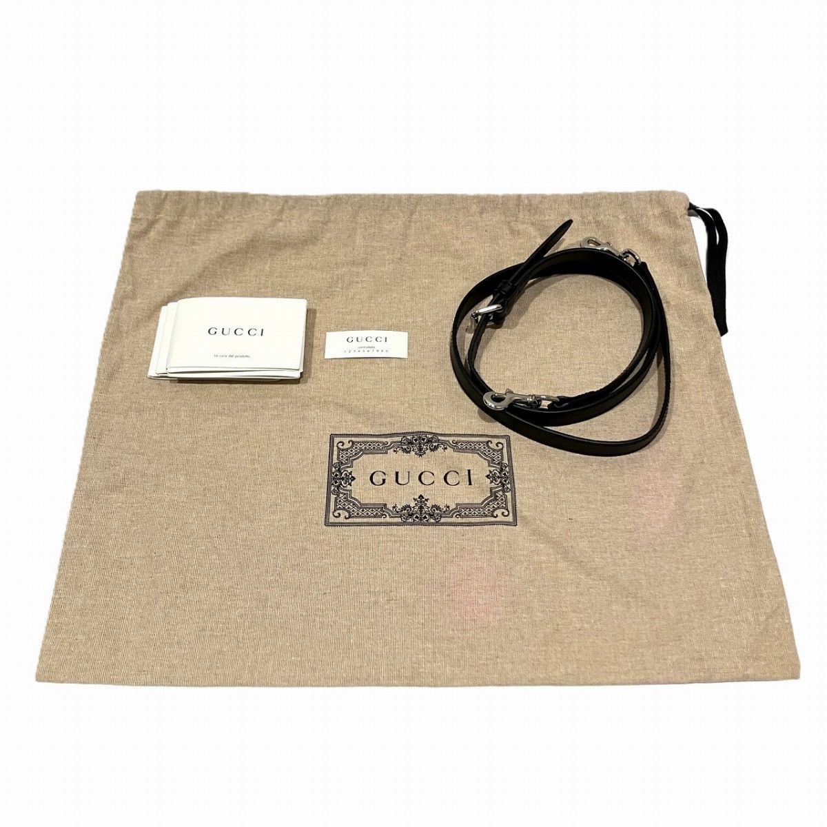 Gucci Gucci Gucci GG Supreme Leather Canvas Shoulder Bag Leather Shoulder Bag 474139 DUTY FREE for USA Size ONE SIZE - 5 Thumbnail