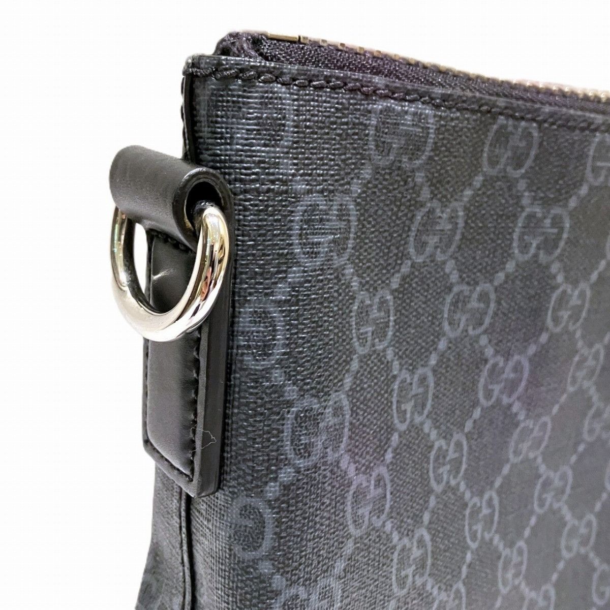 Gucci Gucci Gucci GG Supreme Leather Canvas Shoulder Bag Leather Shoulder Bag 474139 DUTY FREE for USA Size ONE SIZE - 8 Thumbnail