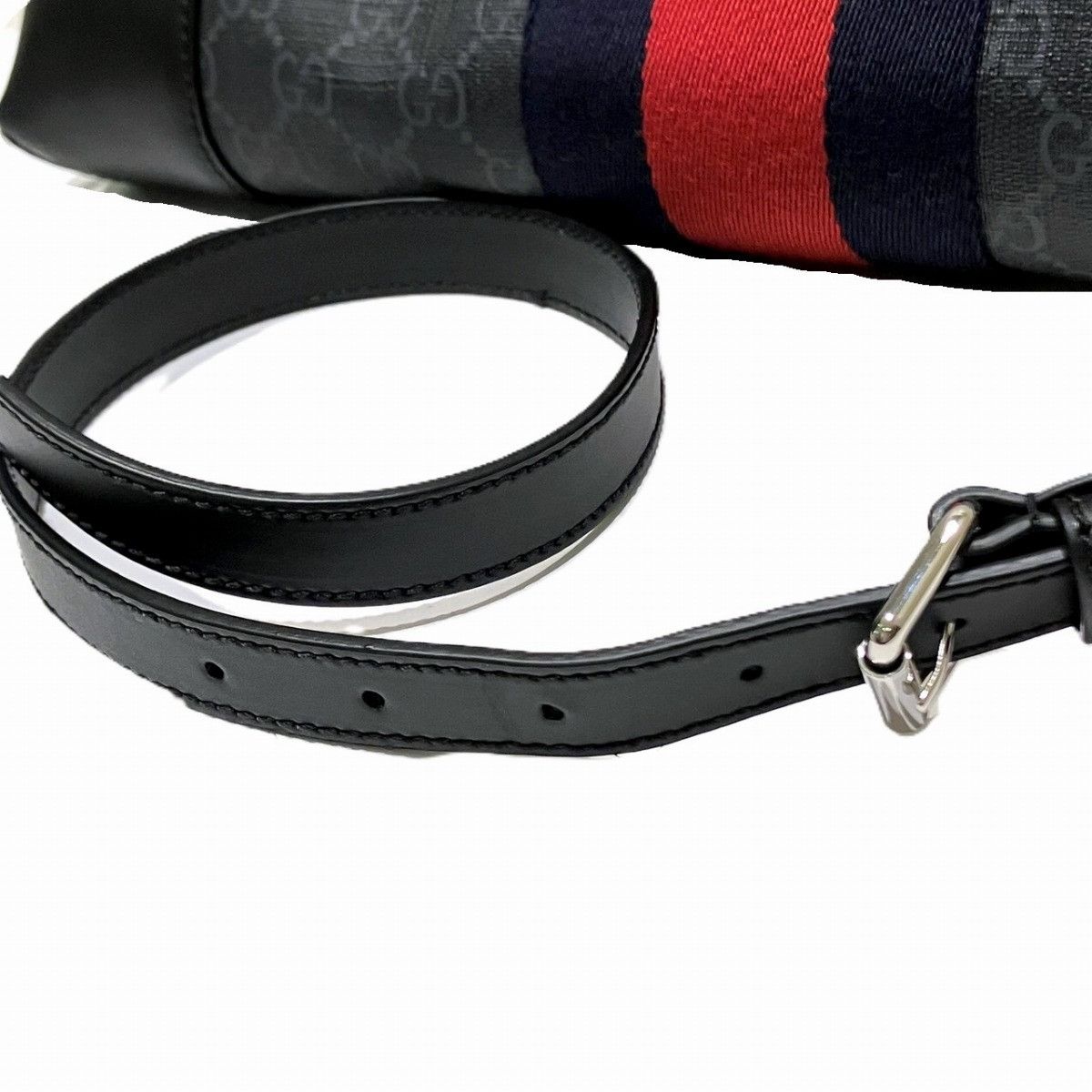 Gucci Gucci Gucci GG Supreme Leather Canvas Shoulder Bag Leather Shoulder Bag 474139 DUTY FREE for USA Size ONE SIZE - 9 Thumbnail