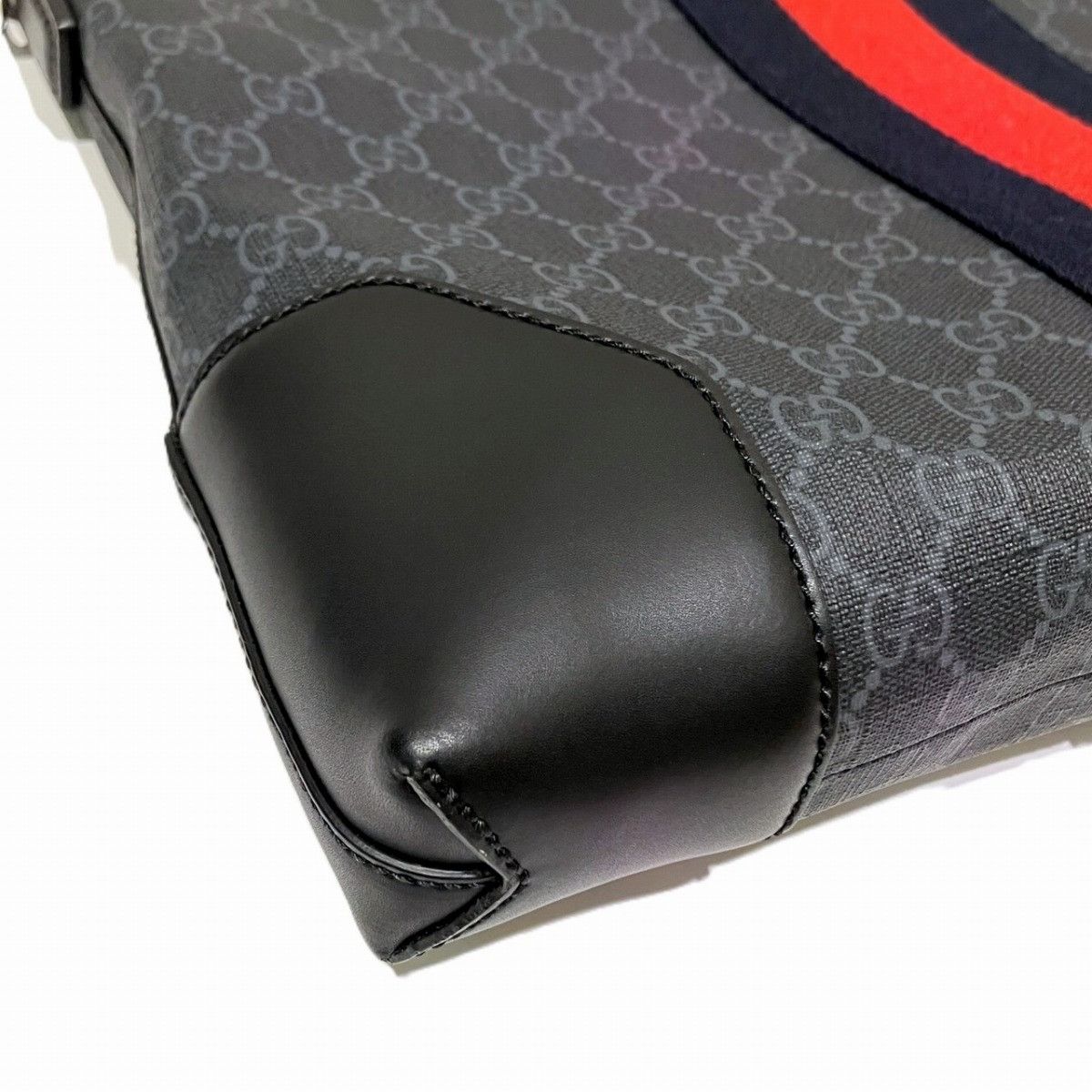 Gucci Gucci Gucci GG Supreme Leather Canvas Shoulder Bag Leather Shoulder Bag 474139 DUTY FREE for USA Size ONE SIZE - 6 Thumbnail