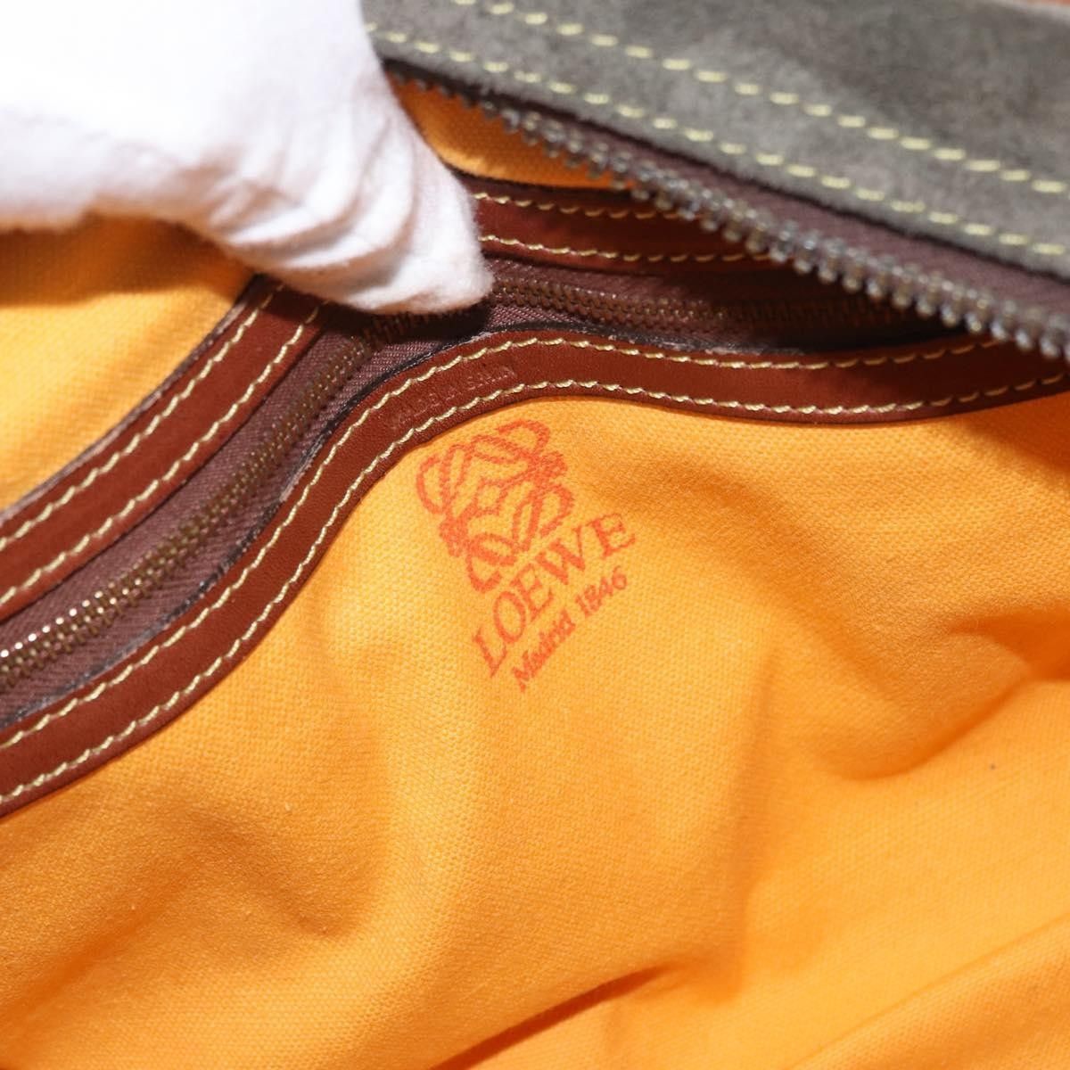 Loewe Loewe Anagram handbag Suede Size ONE SIZE - 6 Thumbnail