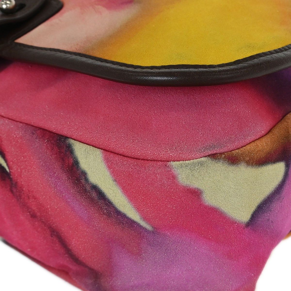 Chanel Chanel Flower Power Messenger Bag Multicolor Printed Nubuck Size ONE SIZE - 8 Thumbnail