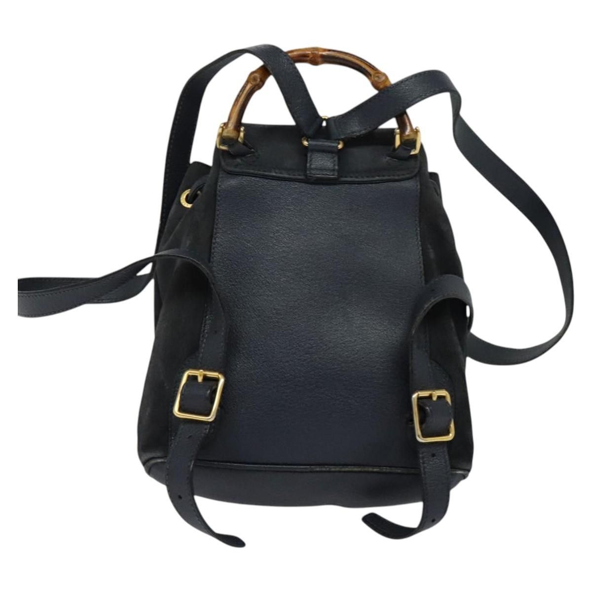 Gucci Gucci Gucci bamboo backpack daim Size ONE SIZE - 2 Thumbnail