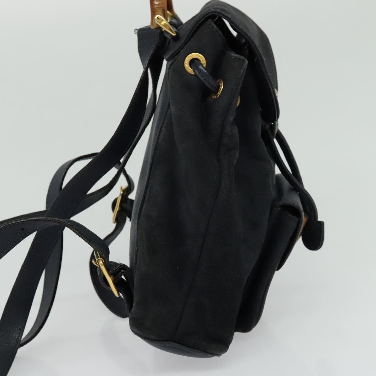 Gucci Gucci Gucci bamboo backpack daim Size ONE SIZE - 4 Thumbnail