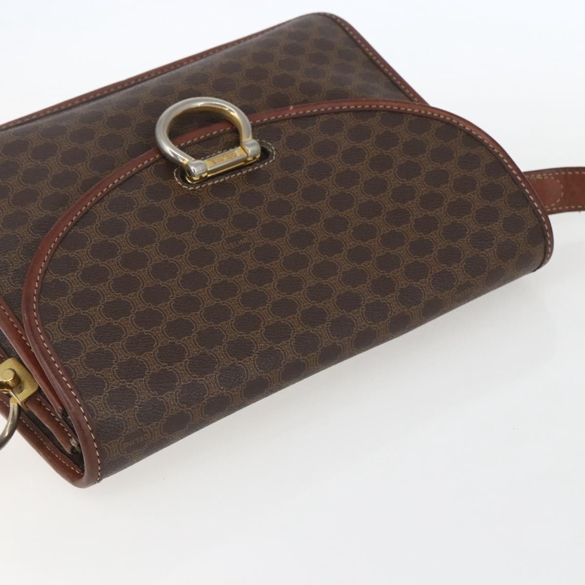 Celine Celine Vintage Macadam Shoulder Bag Canvas Size ONE SIZE - 16 Thumbnail