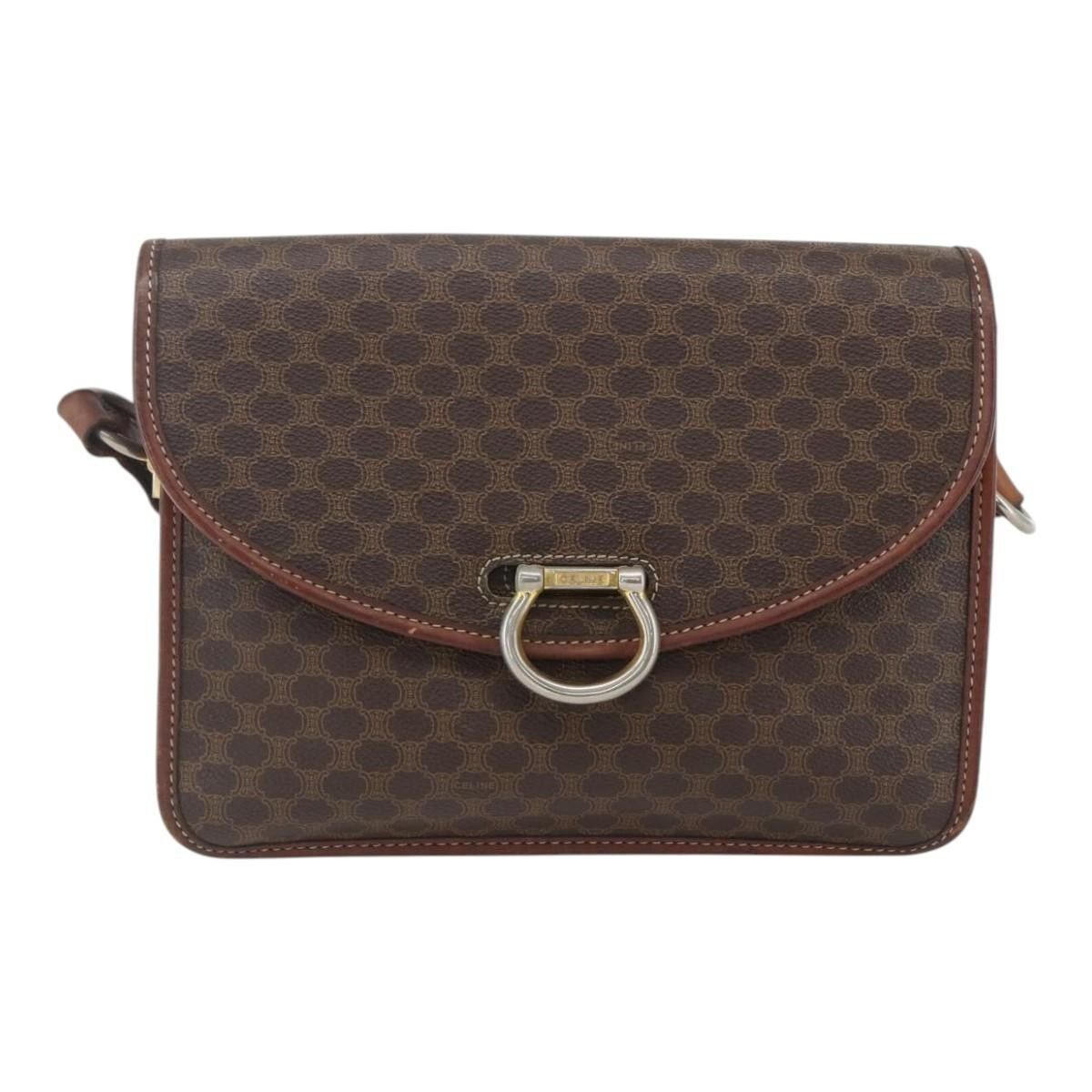 Celine Celine Vintage Macadam Shoulder Bag Canvas Size ONE SIZE - 19 Thumbnail