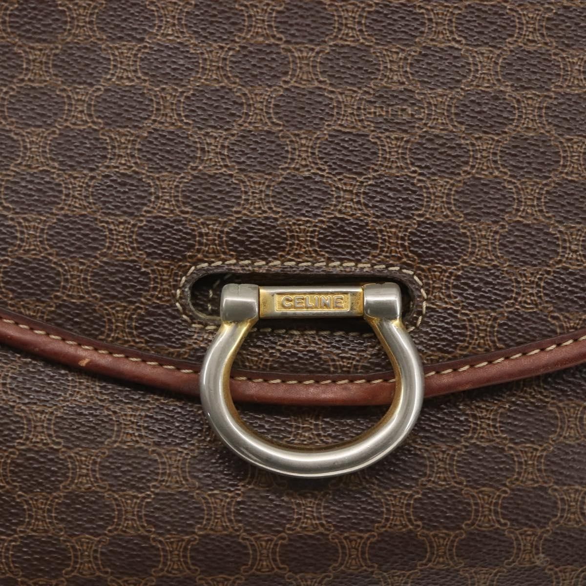 Celine Celine Vintage Macadam Shoulder Bag Canvas Size ONE SIZE - 13 Thumbnail