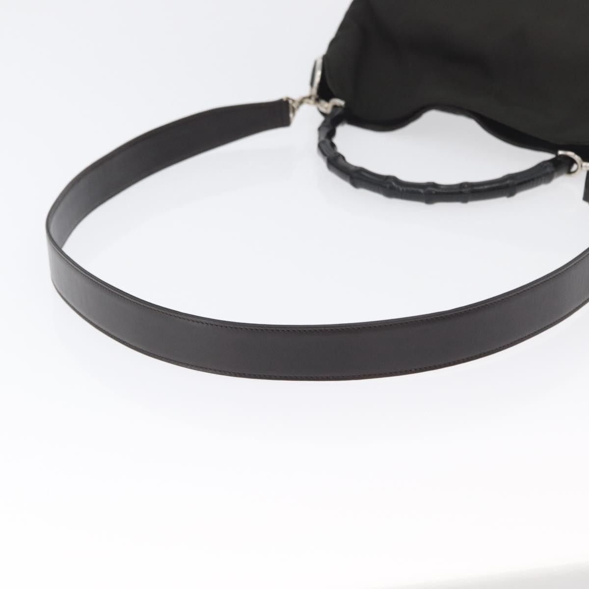 Gucci Gucci Vintage Bamboo Handle Nylon Size ONE SIZE - 16 Thumbnail