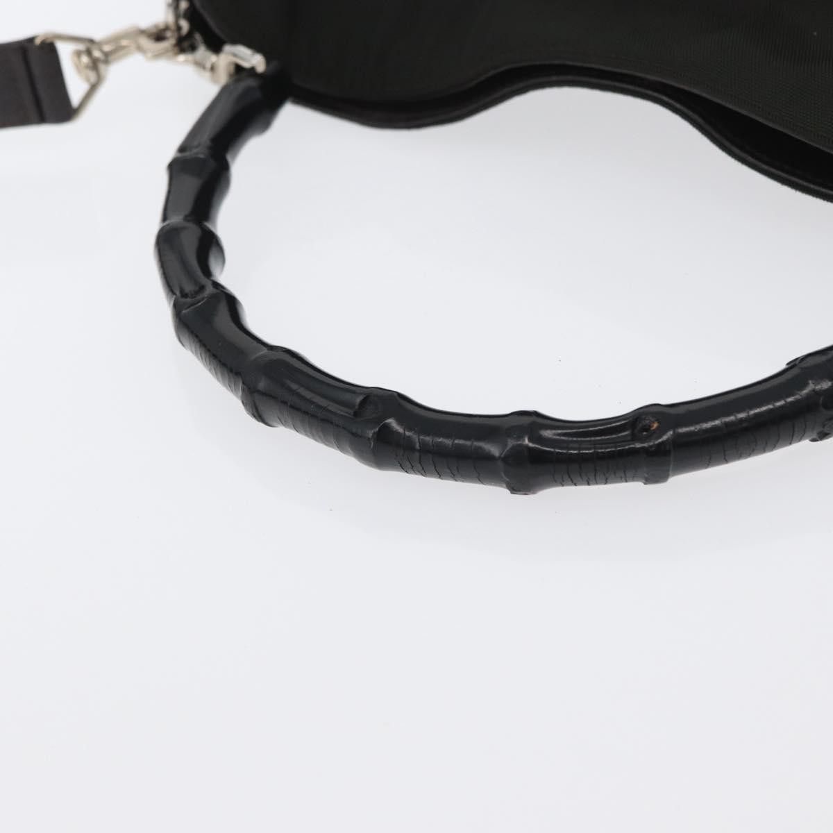 Gucci Gucci Vintage Bamboo Handle Nylon Size ONE SIZE - 14 Thumbnail