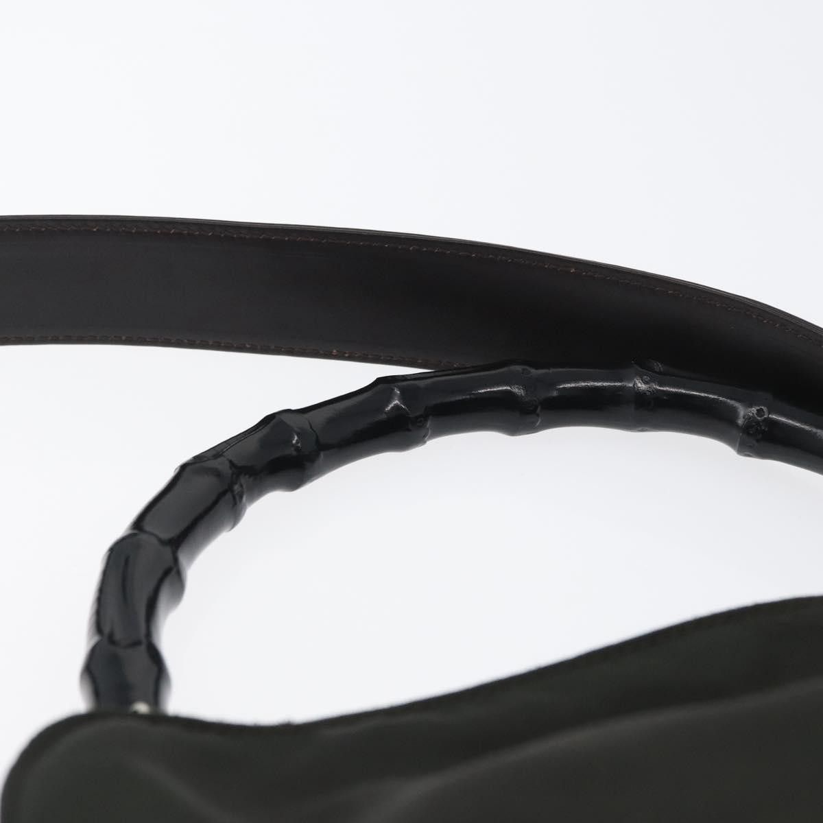 Gucci Gucci Vintage Bamboo Handle Nylon Size ONE SIZE - 15 Thumbnail