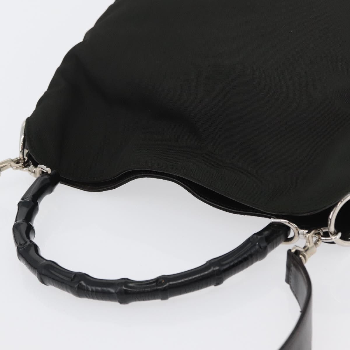 Gucci Gucci Vintage Bamboo Handle Nylon Size ONE SIZE - 8 Thumbnail