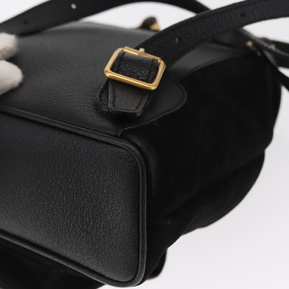 Gucci Gucci Vintage Bamboo Backpack Suede Size ONE SIZE - 12 Thumbnail